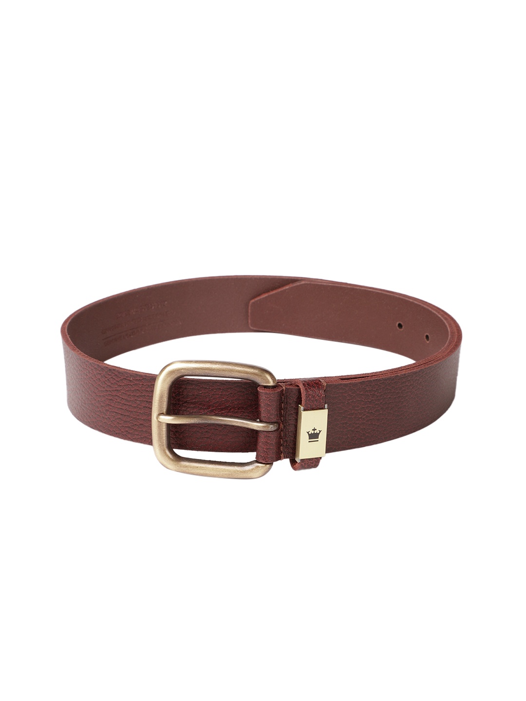 

Louis Philippe Sport Men Textured Leather Belt, Tan