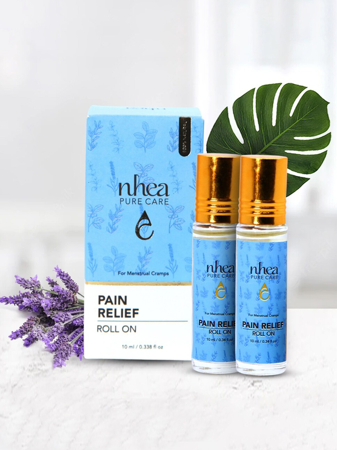 

Nhea Pure Care Pack of 2 Pain Relief Roll On -10 ml, Blue