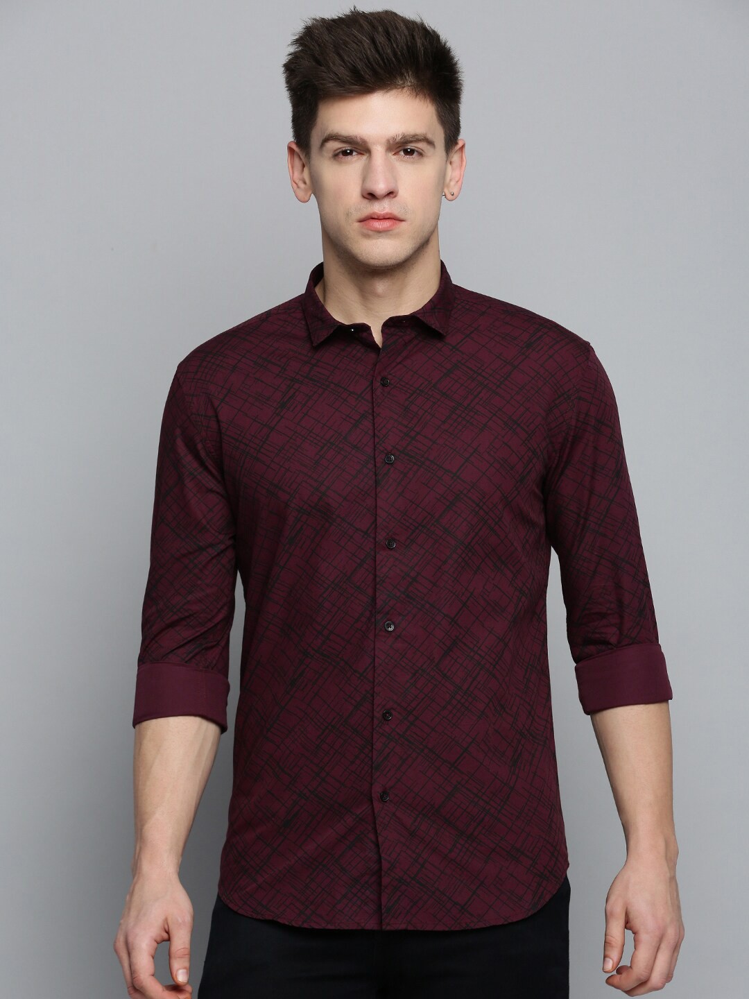 

SHOWOFF Men Comfort Men Casual Shirt, Maroon