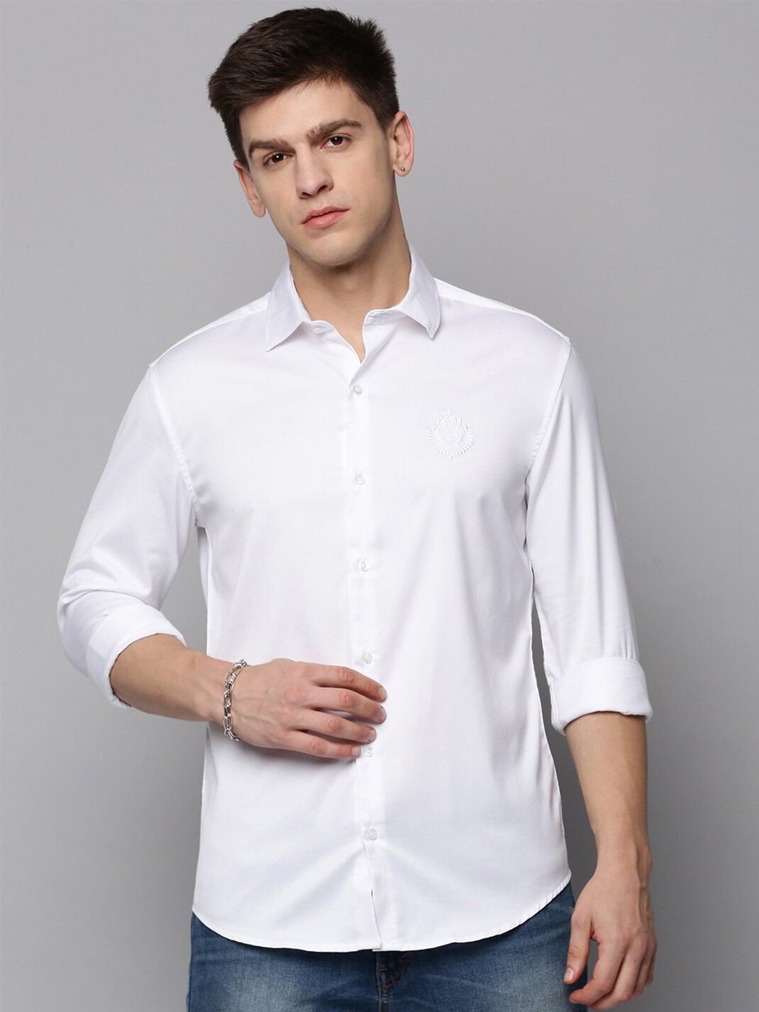 

SHOWOFF Men Classic Casual Cotton Shirt, White