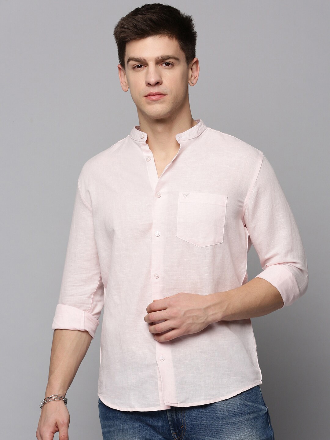 

SHOWOFF Men Classic Casual Cotton Shirt, Pink