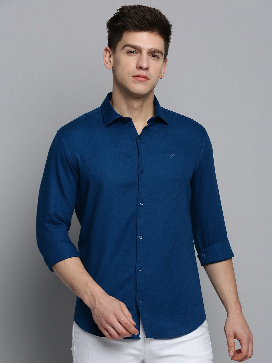 

SHOWOFF Men Comfort Cotton Casual Shirt, Teal