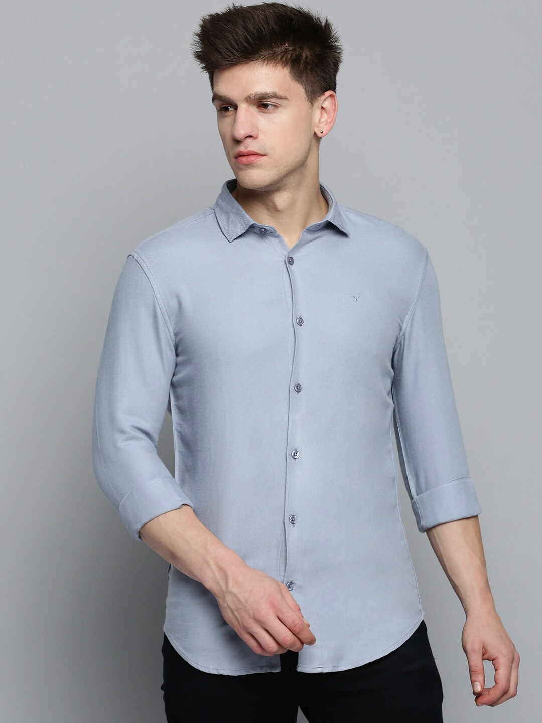 

SHOWOFF Men Comfort Casual Cotton Shirt, Grey