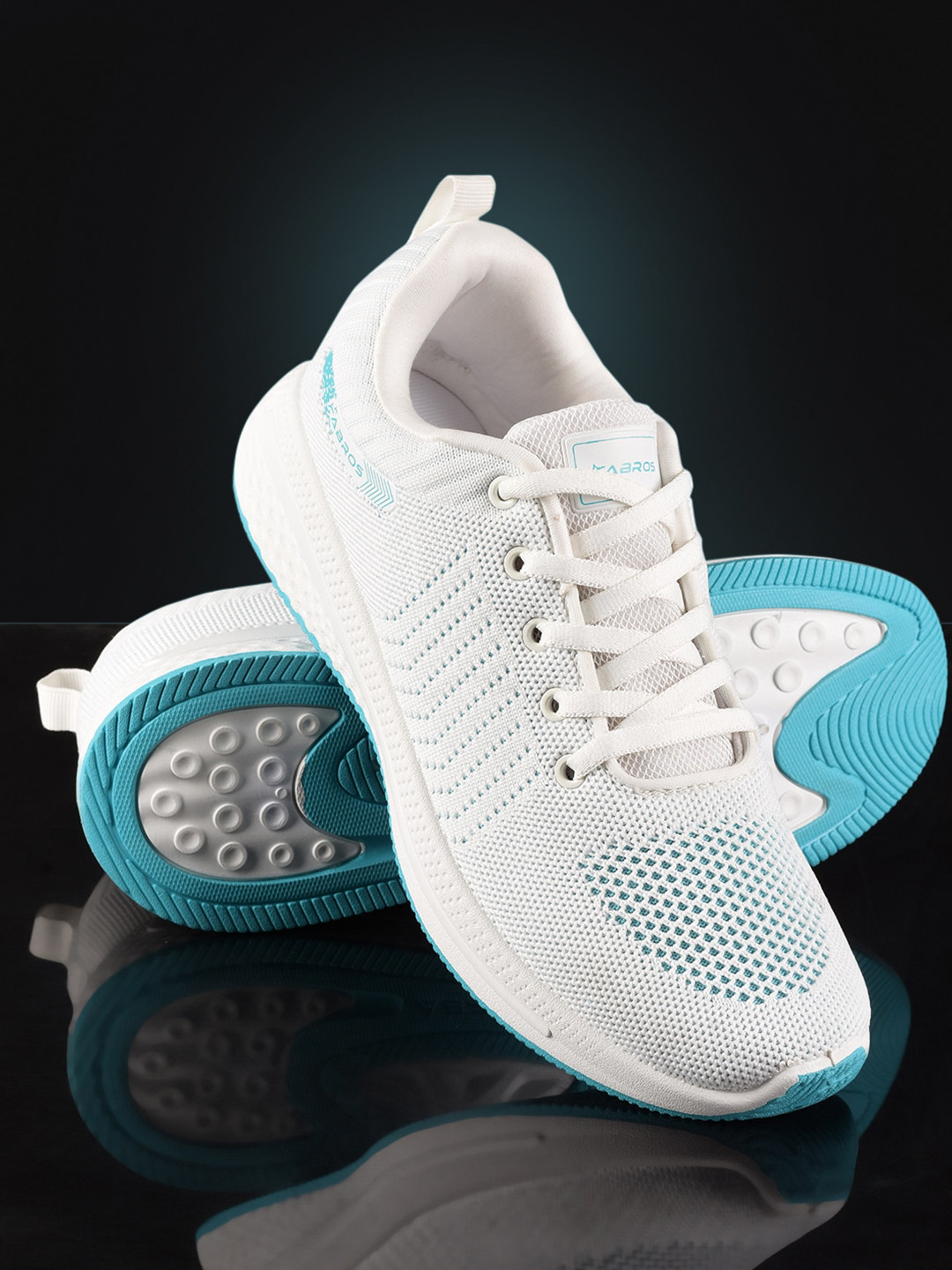 

ABROS Men Franco-O Running Sports Shoes, White