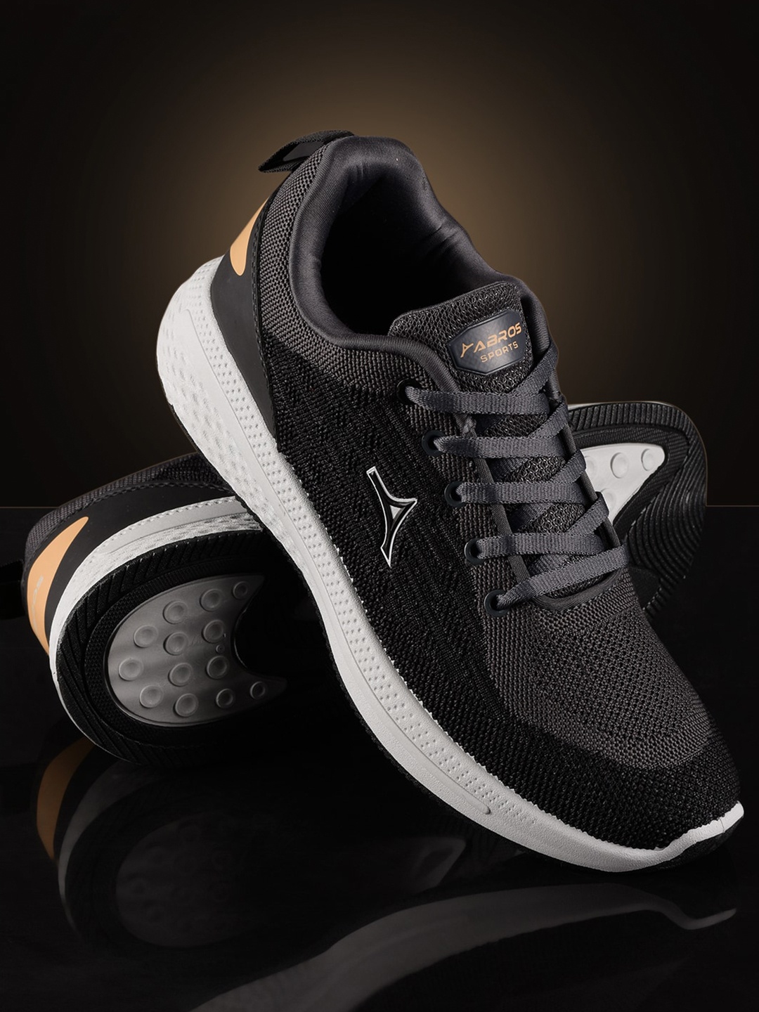 

ABROS Men Stefano-O Running Shoes, Black