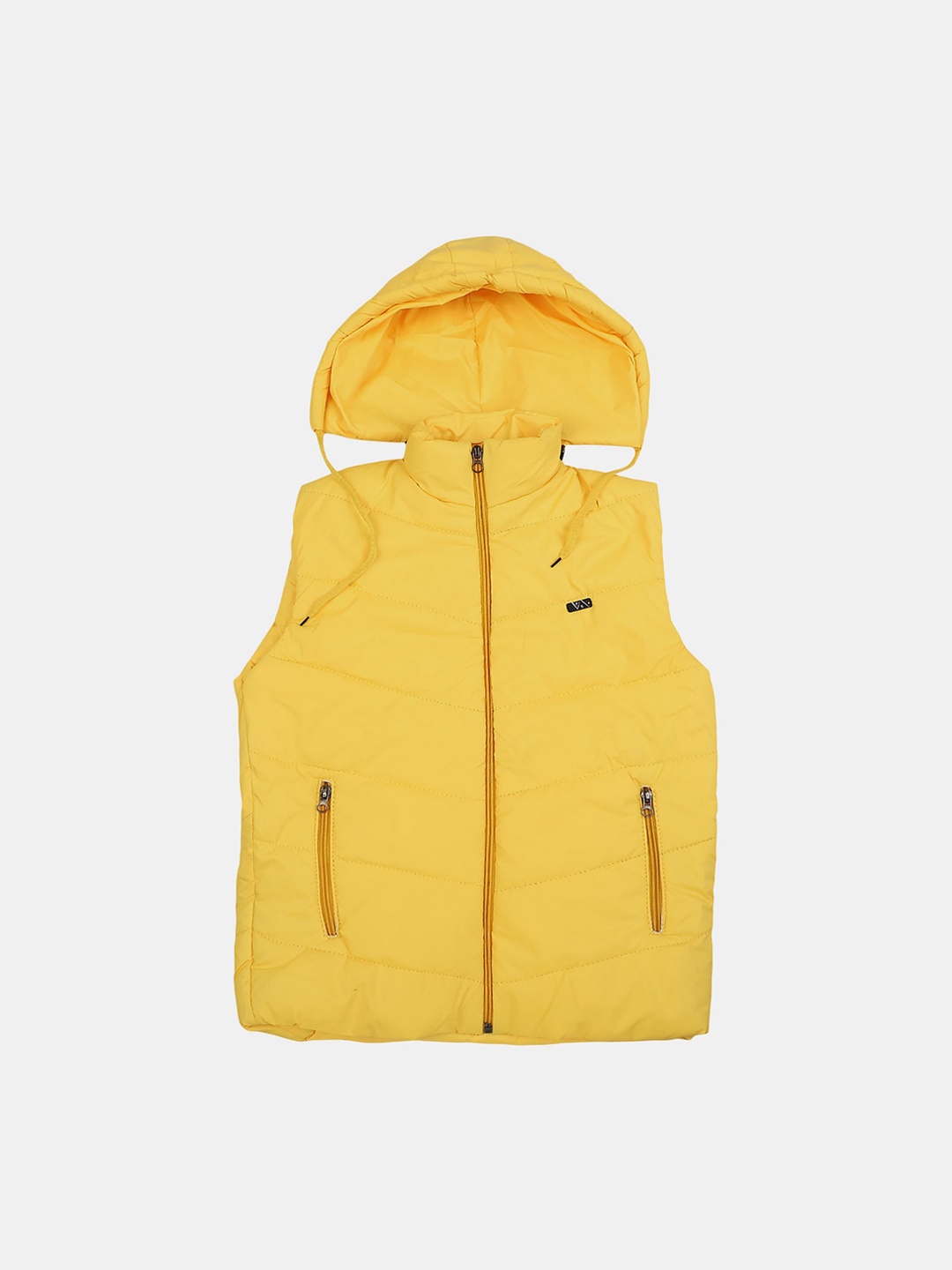 

V-Mart Boys Hooded Training or Gym Cotton Puffer Jacket, Yellow