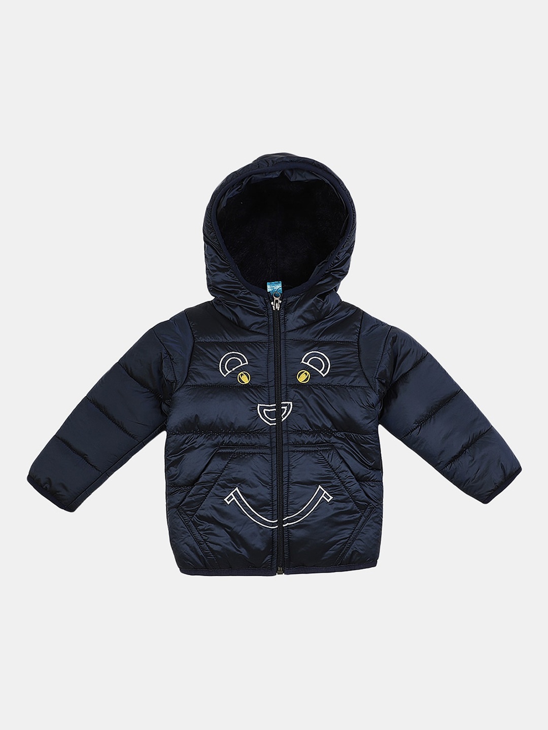 

V-Mart Kids Cotton Hooded Puffer Jacket, Navy blue