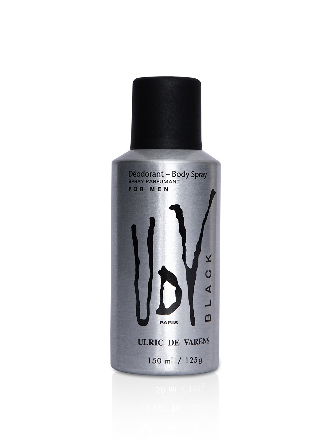 

ULRIC DE VARENS Men Black No Gas Deodorant Body Spray - 150ml