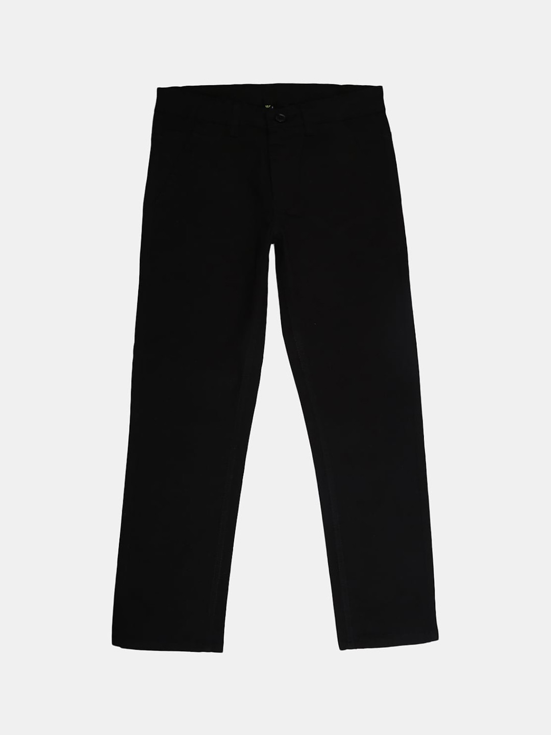 

V-Mart Boys Mid-Rise Classic Cotton Trousers, Black