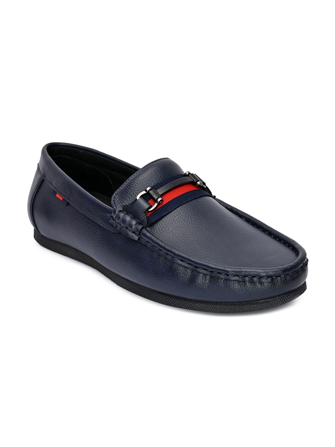 

Hydes N Hues Men Textured Lightweight Loafers, Navy blue