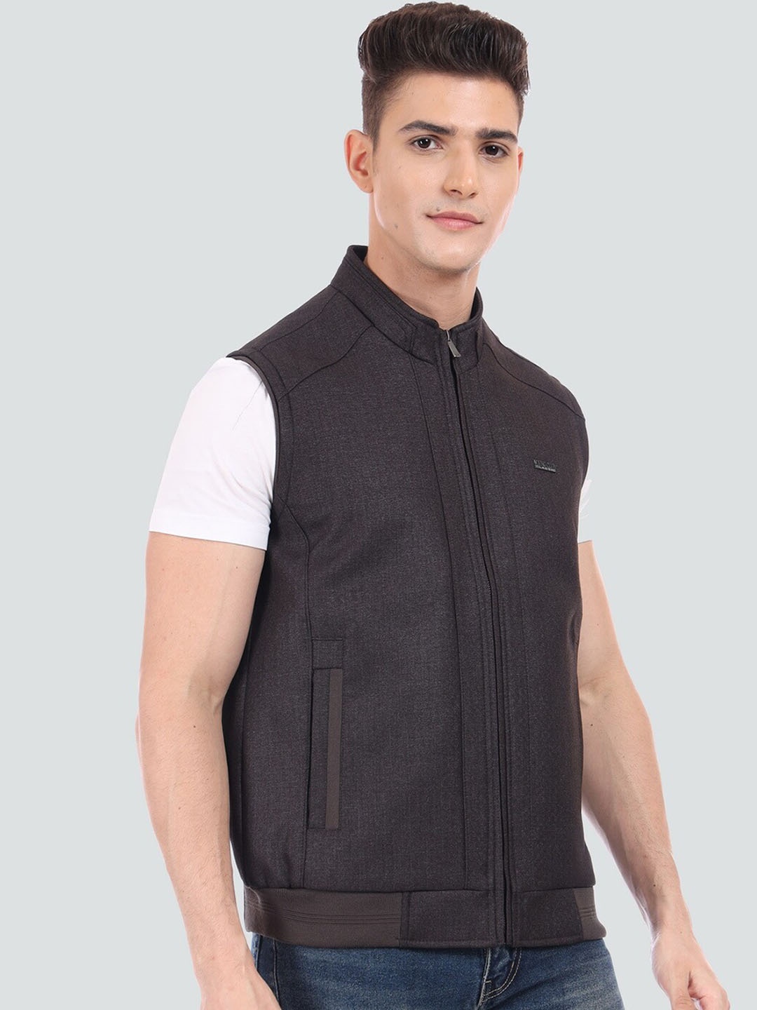 

YOUNG CLUB CLASSIC Men Lightweight Bomber Jacket, Coffee brown
