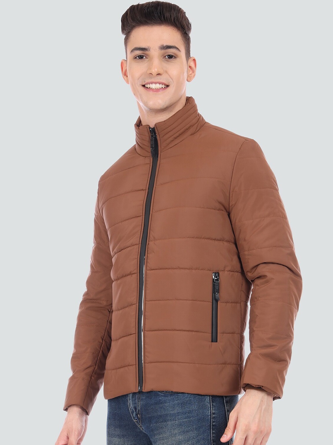 

YOUNG CLUB CLASSIC Men Wool Lightweight Padded Jacket, Rust