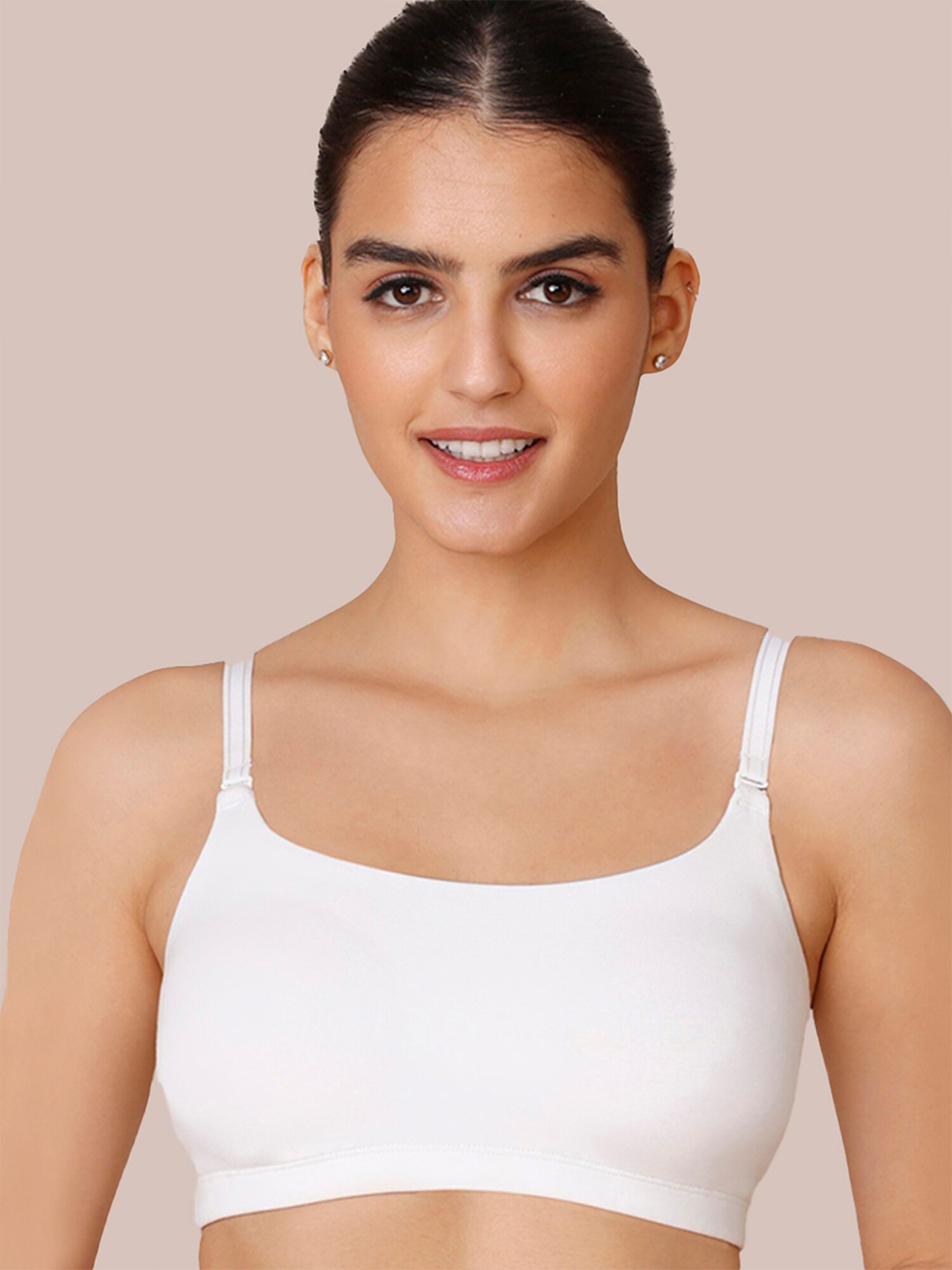 

NYKD Cotton Non-Padded Underwired Easy-Breezy Everyday Bra, White