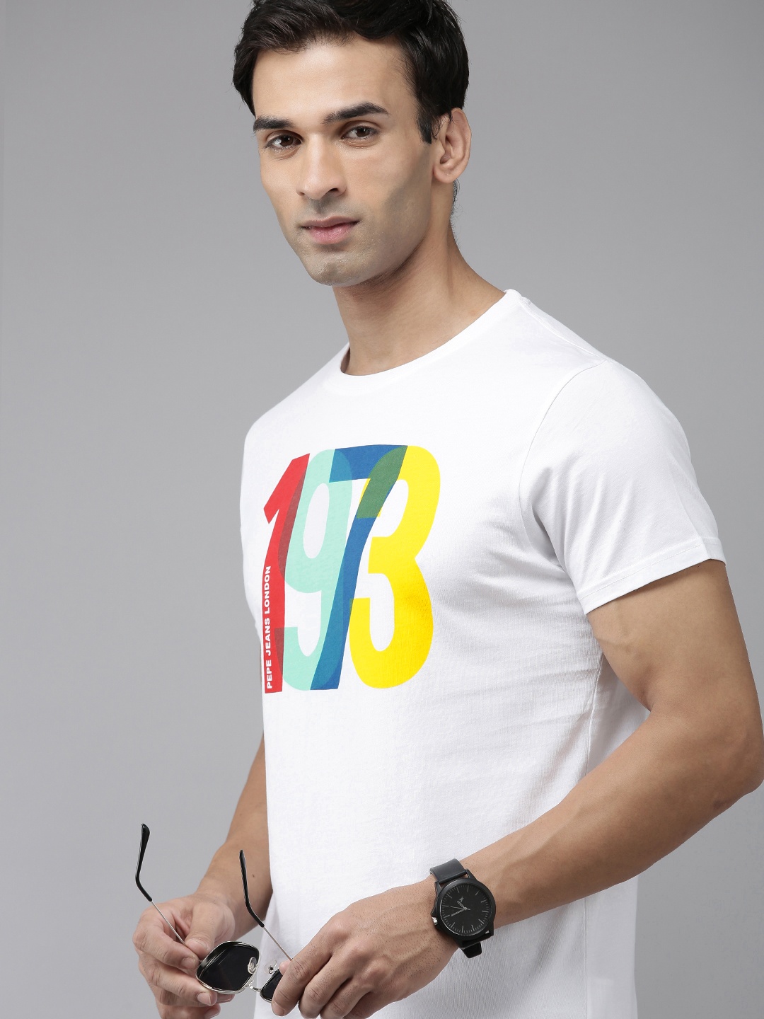 

Pepe Jeans Varsity Printed Pure Cotton Slim Fit T-shirt, White