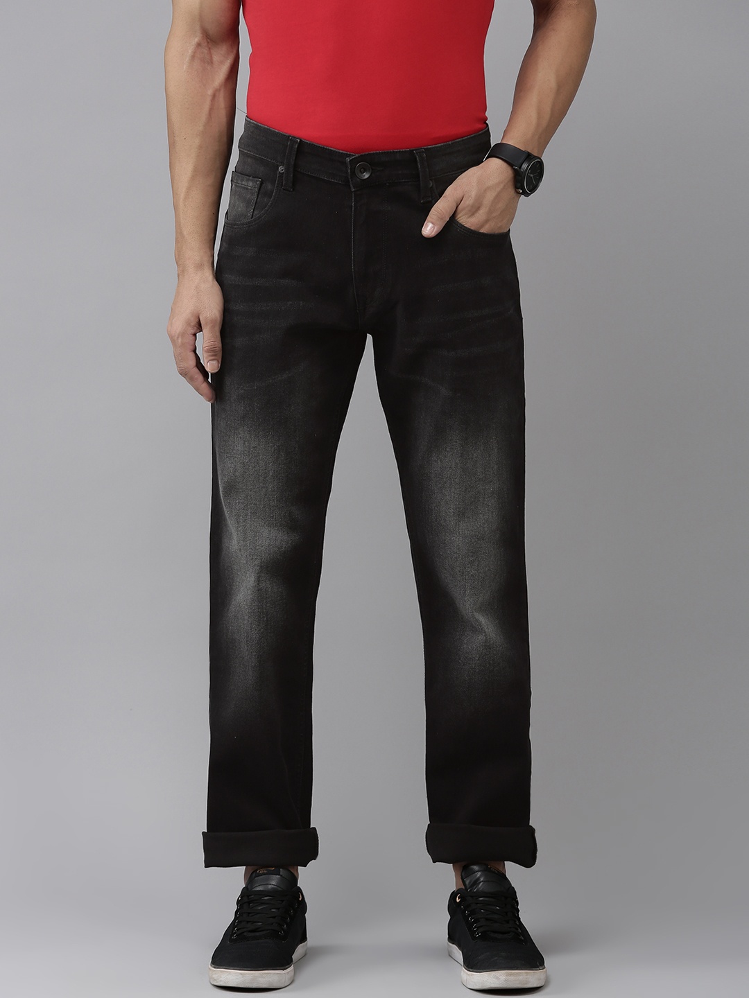 

Pepe Jeans Men Black Holborne Straight Fit Light Fade Stretchable Jeans
