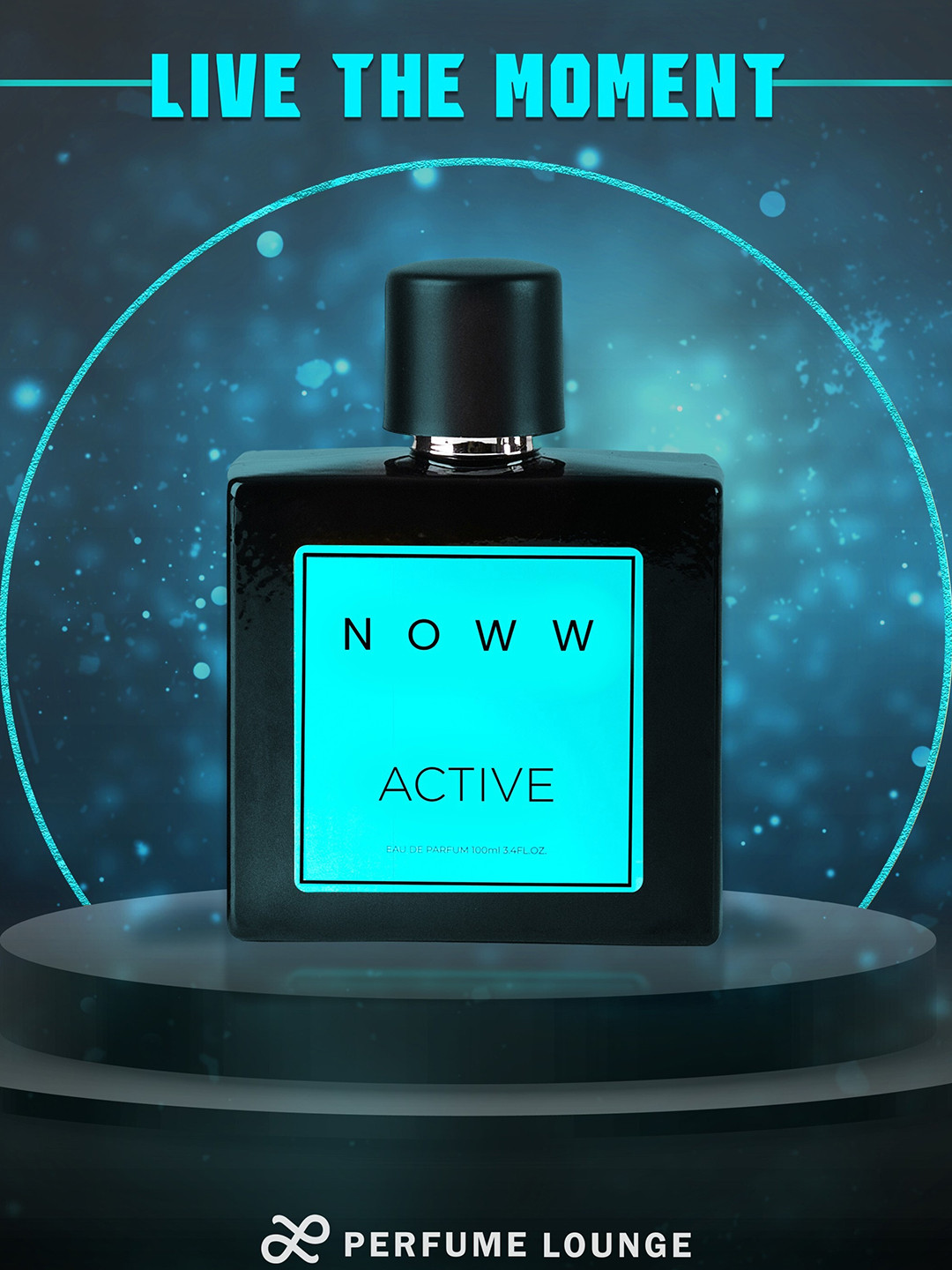 

PERFUME LOUNGE Men Noww Active Eau De Parfum 100 ml, Turquoise blue