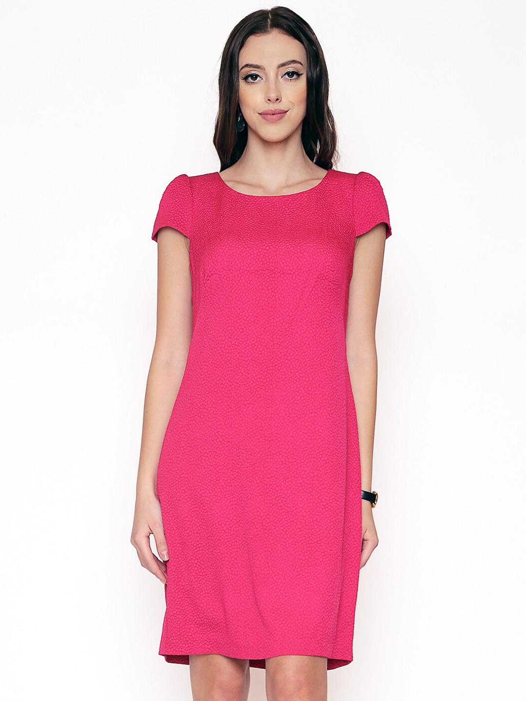 

250 DESIGNS Women Georgette Sheath Dress, Pink