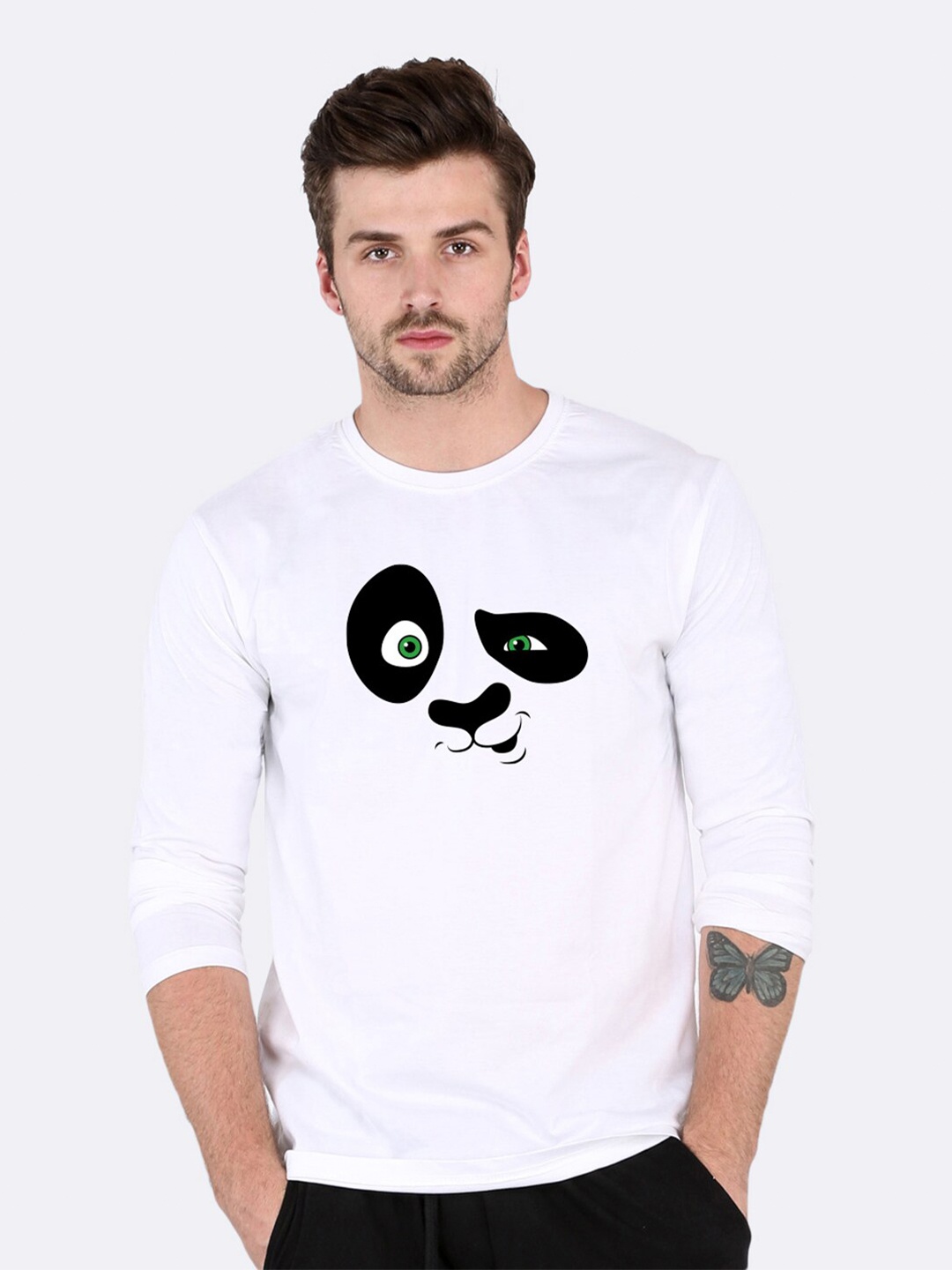 

Bewakoof Men Printed Cotton T-shirt, White