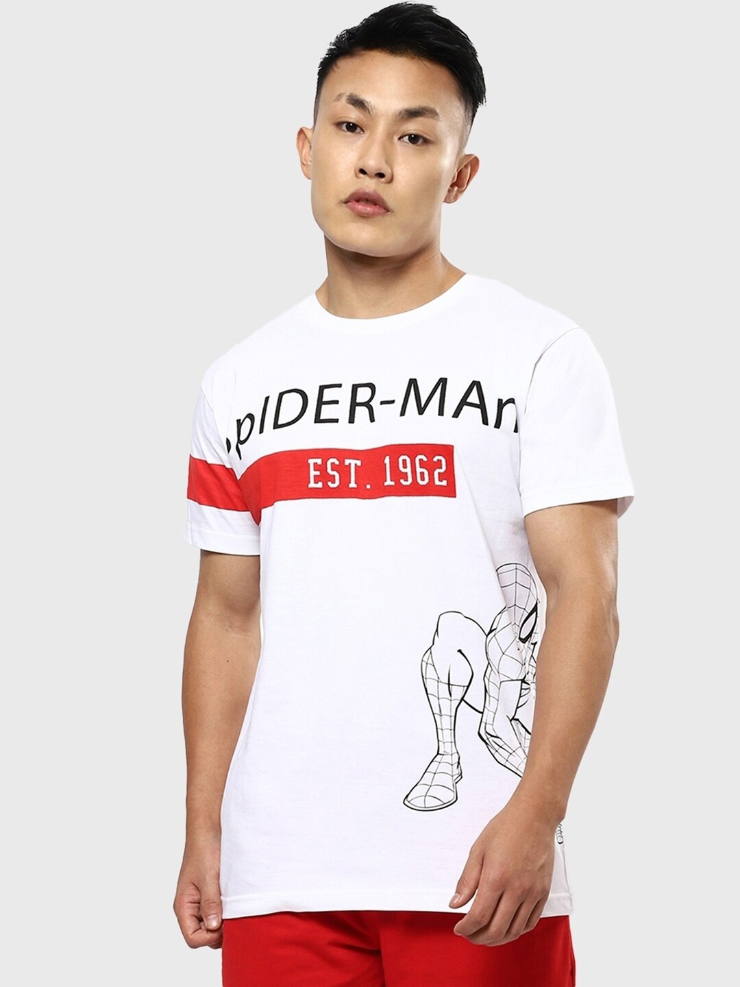 

Bewakoof Men Typography Printed Cotton T-shirt, White