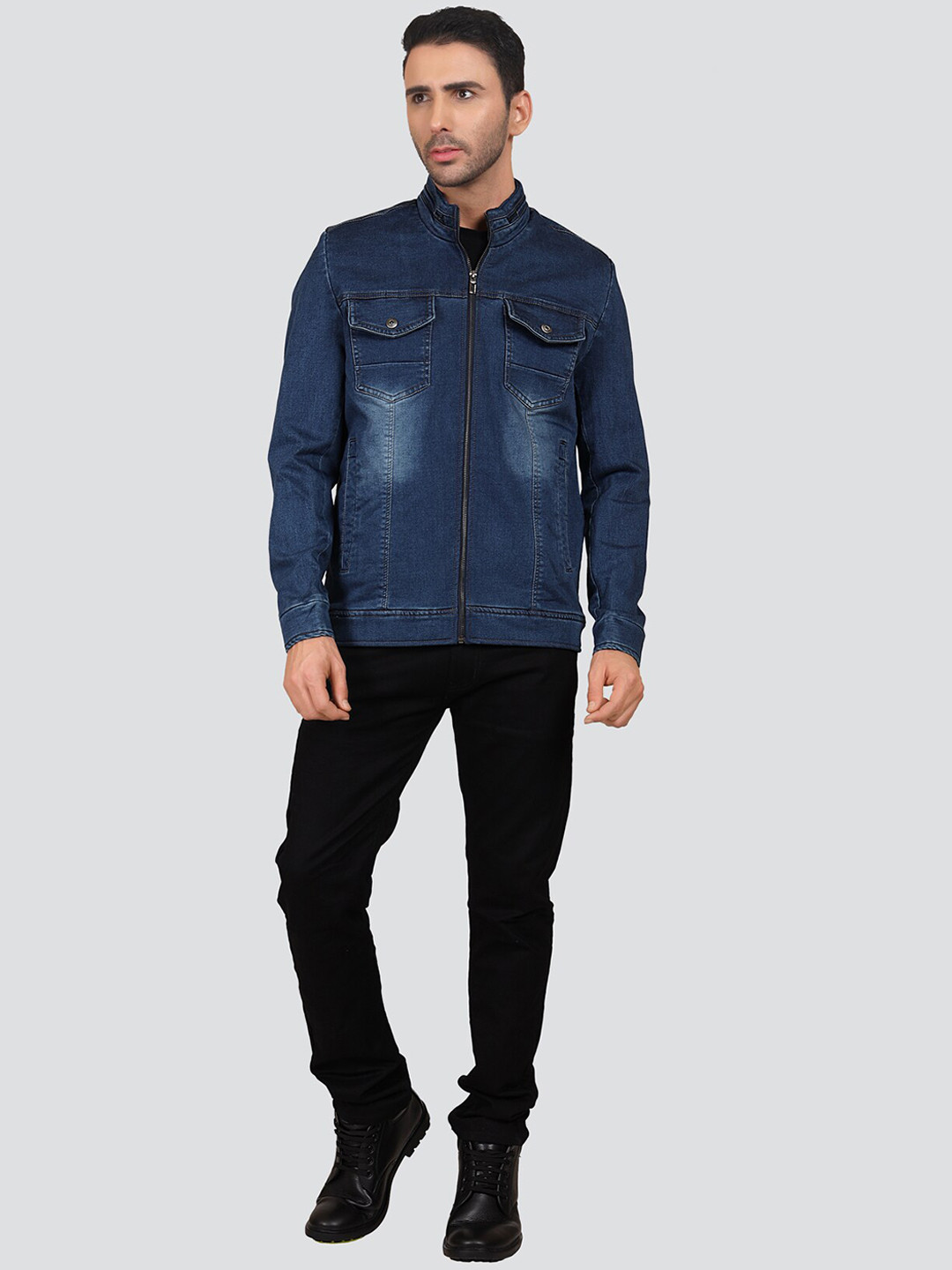

YOUNG CLUB CLASSIC Men Lightweight Denim Jacket, Blue
