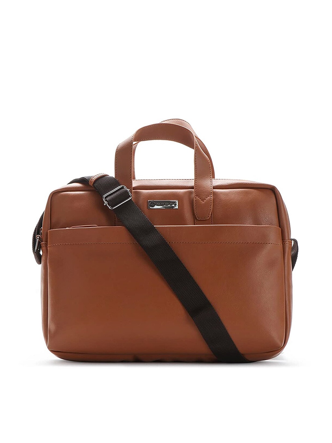 

Cross PU Laptop Bag, Tan