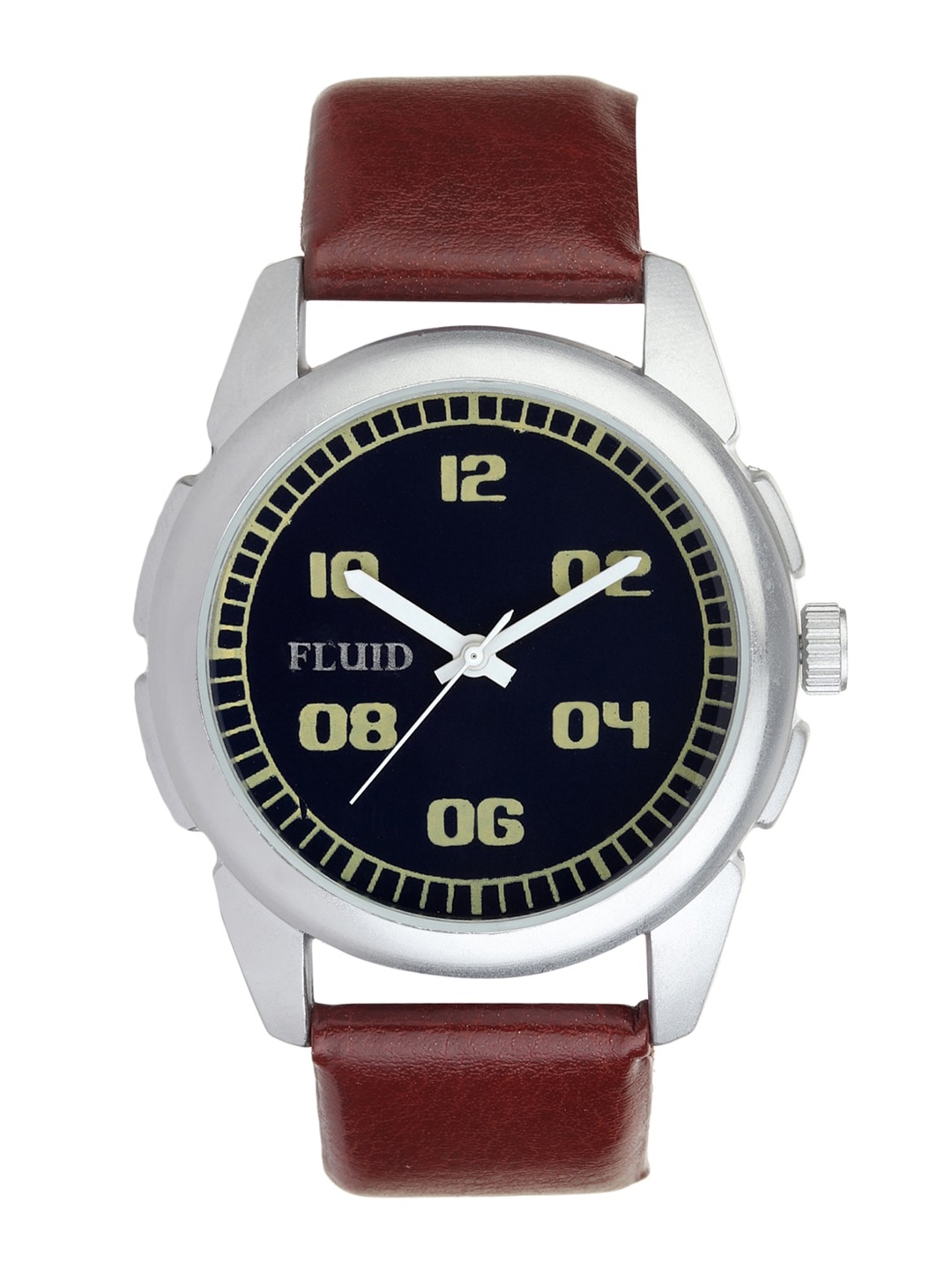 

FLUID Men Leather Straps Analogue Watch FL23-3124-BL, Blue