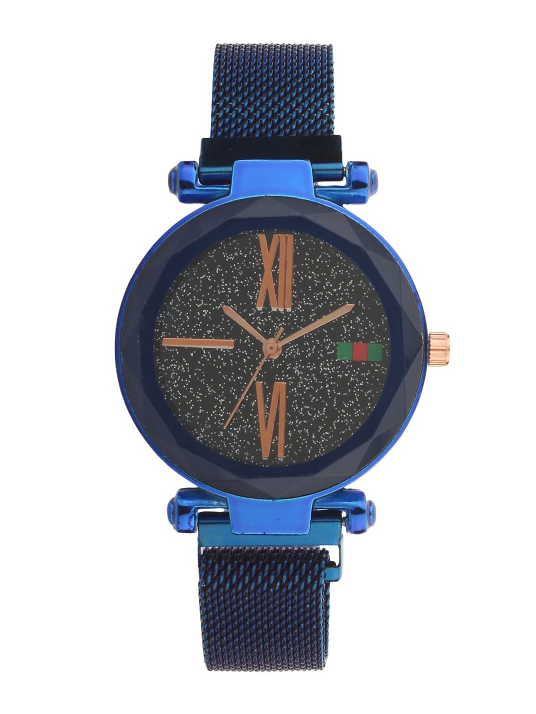 

FLUID Women Printed Dial & Bracelet Style Straps Analogue Watch FL23-Mag-02-BL, Black