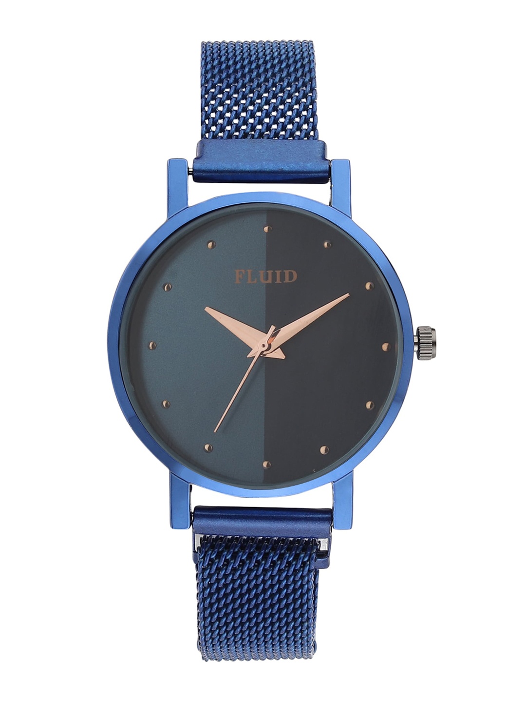 

FLUID Women Textured Straps Analogue Watch FL23-Mag-BL-05, Blue