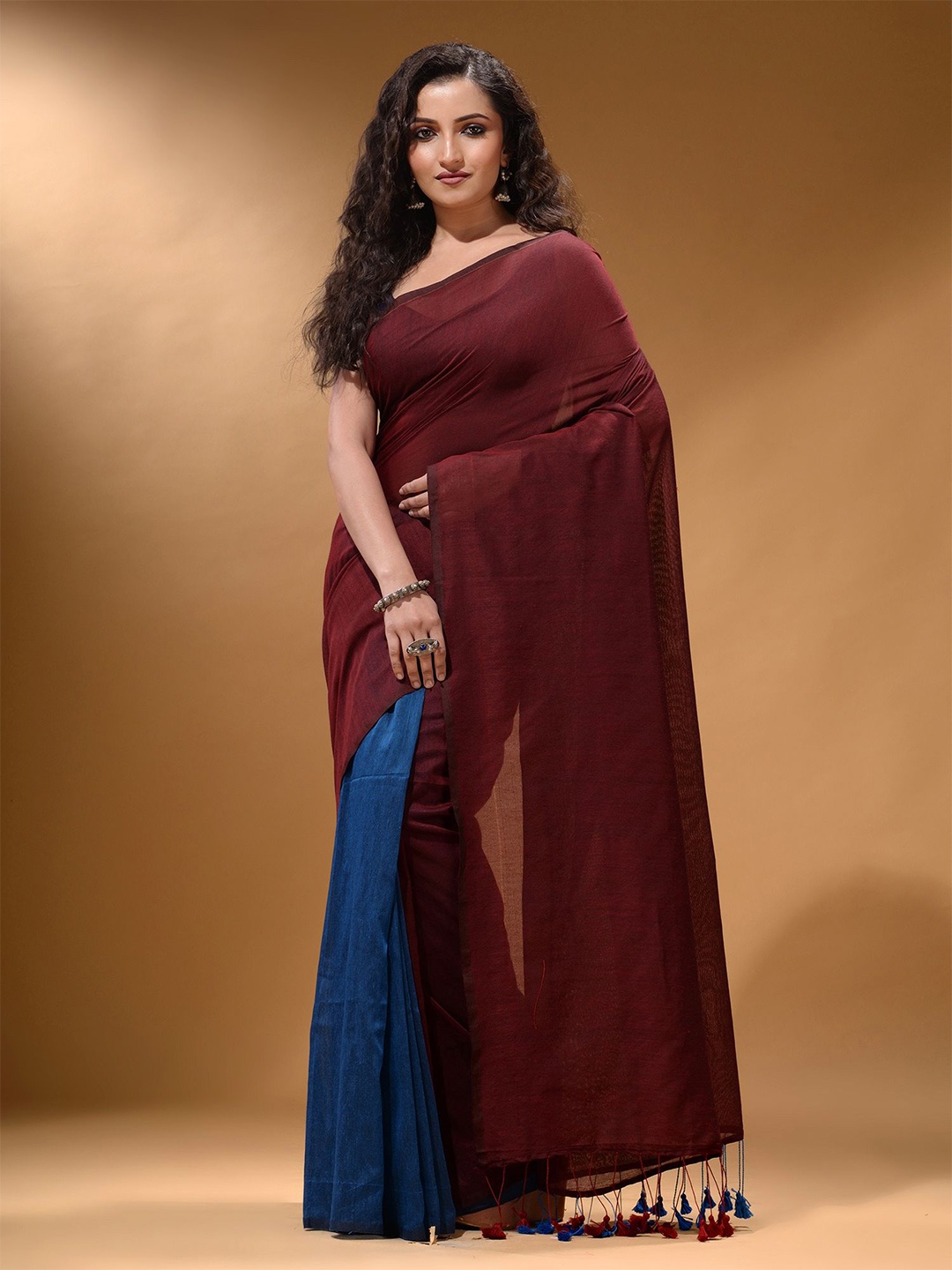 

Arhi Pure Cotton Saree, Maroon