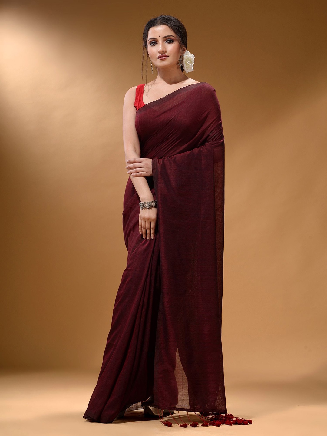 

Arhi Pure Cotton Saree, Maroon