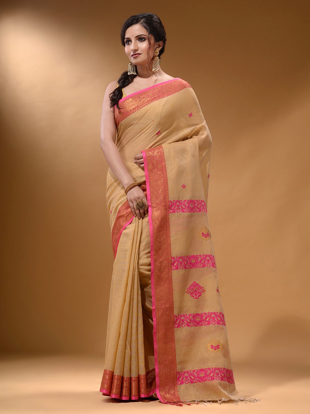 

Arhi Zari Saree, Beige