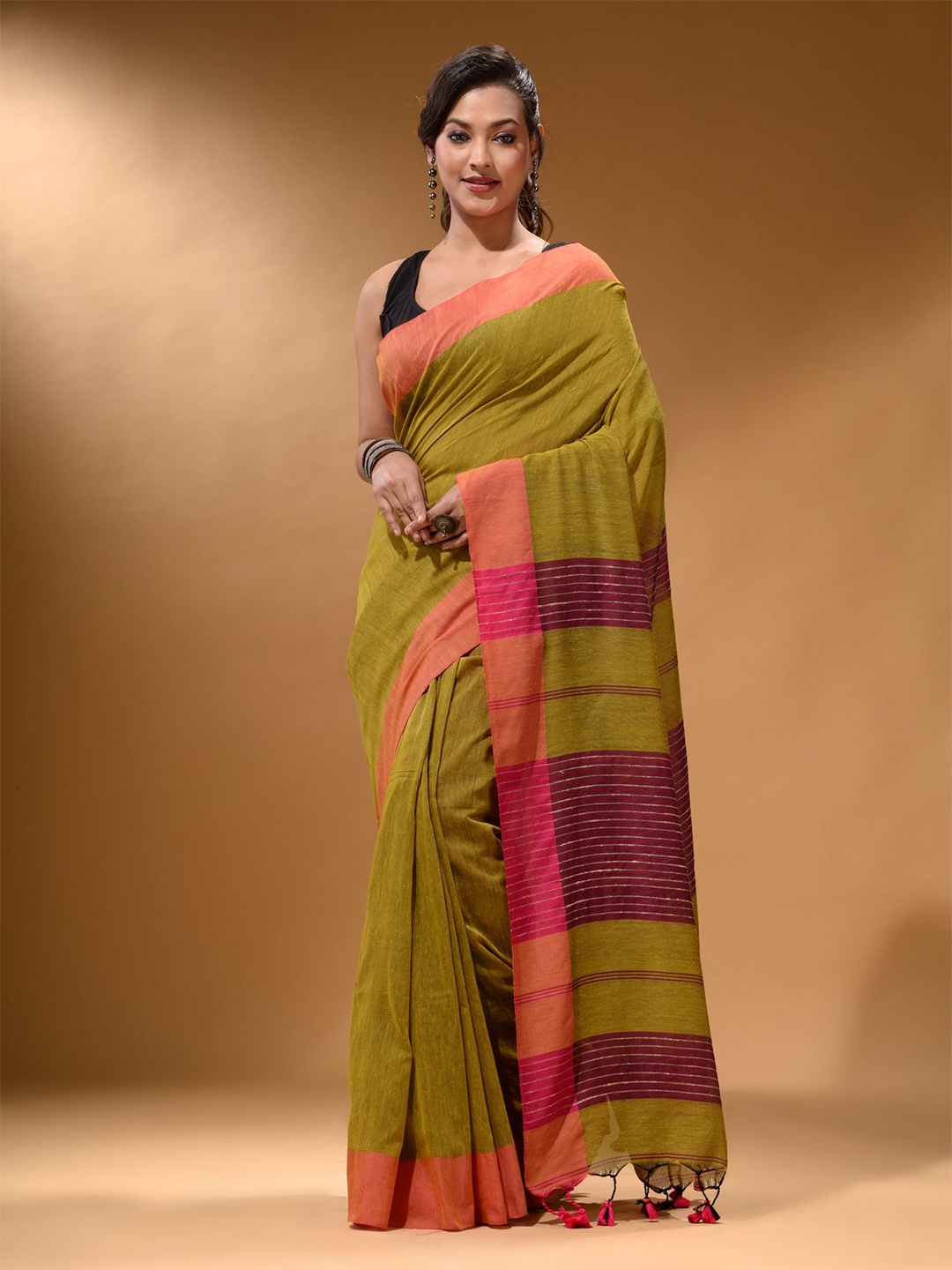 

Arhi Pure Cotton Saree, Mustard