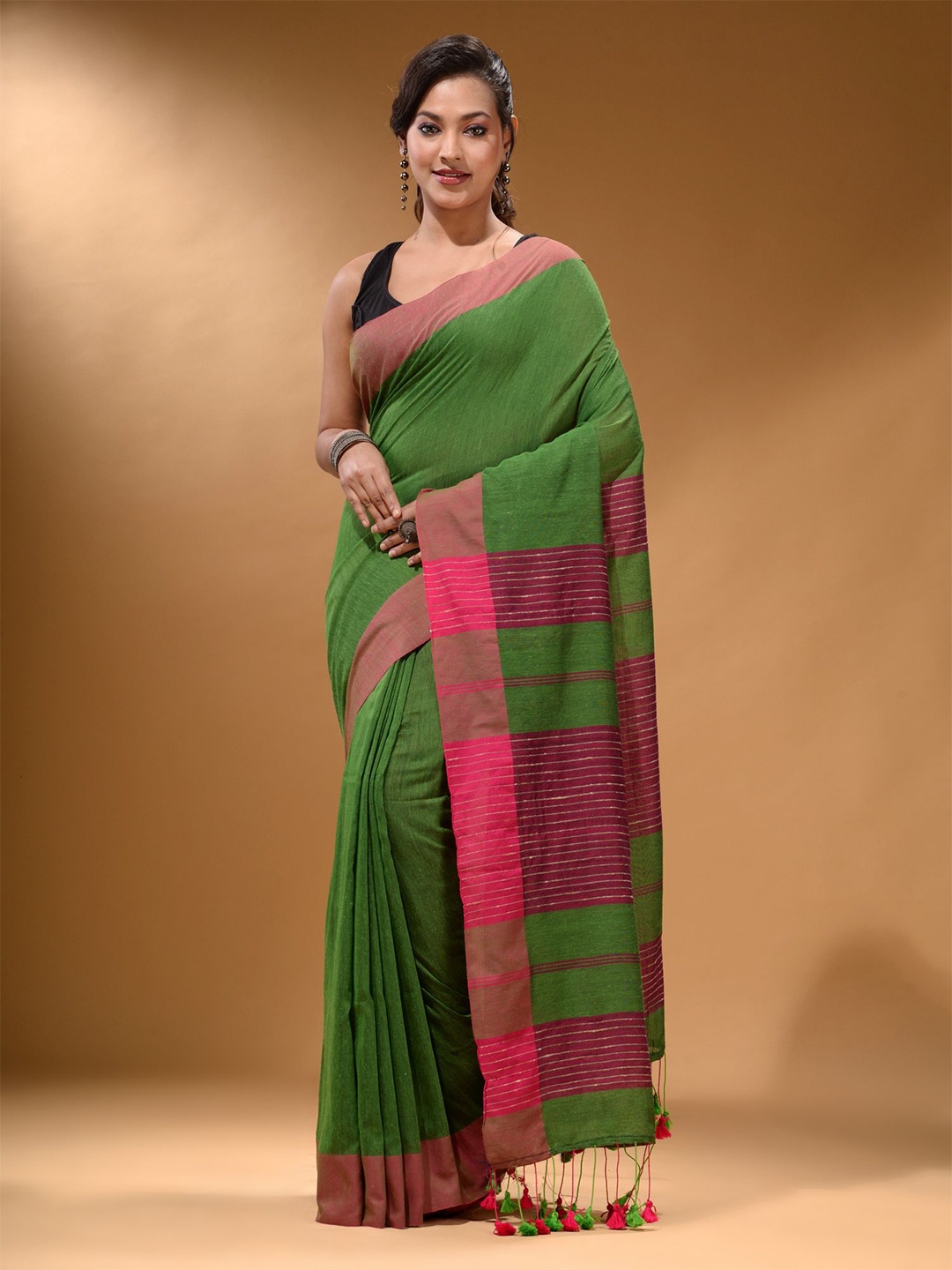 

Arhi Pure Cotton Saree, Green