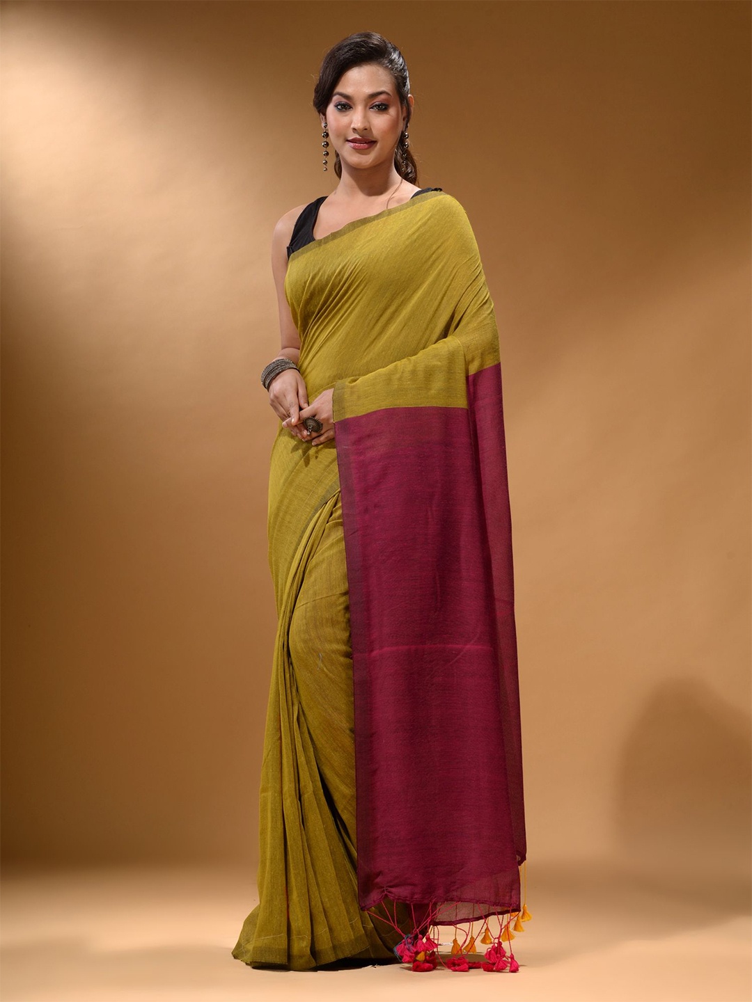 

Arhi Pure Cotton Saree, Yellow