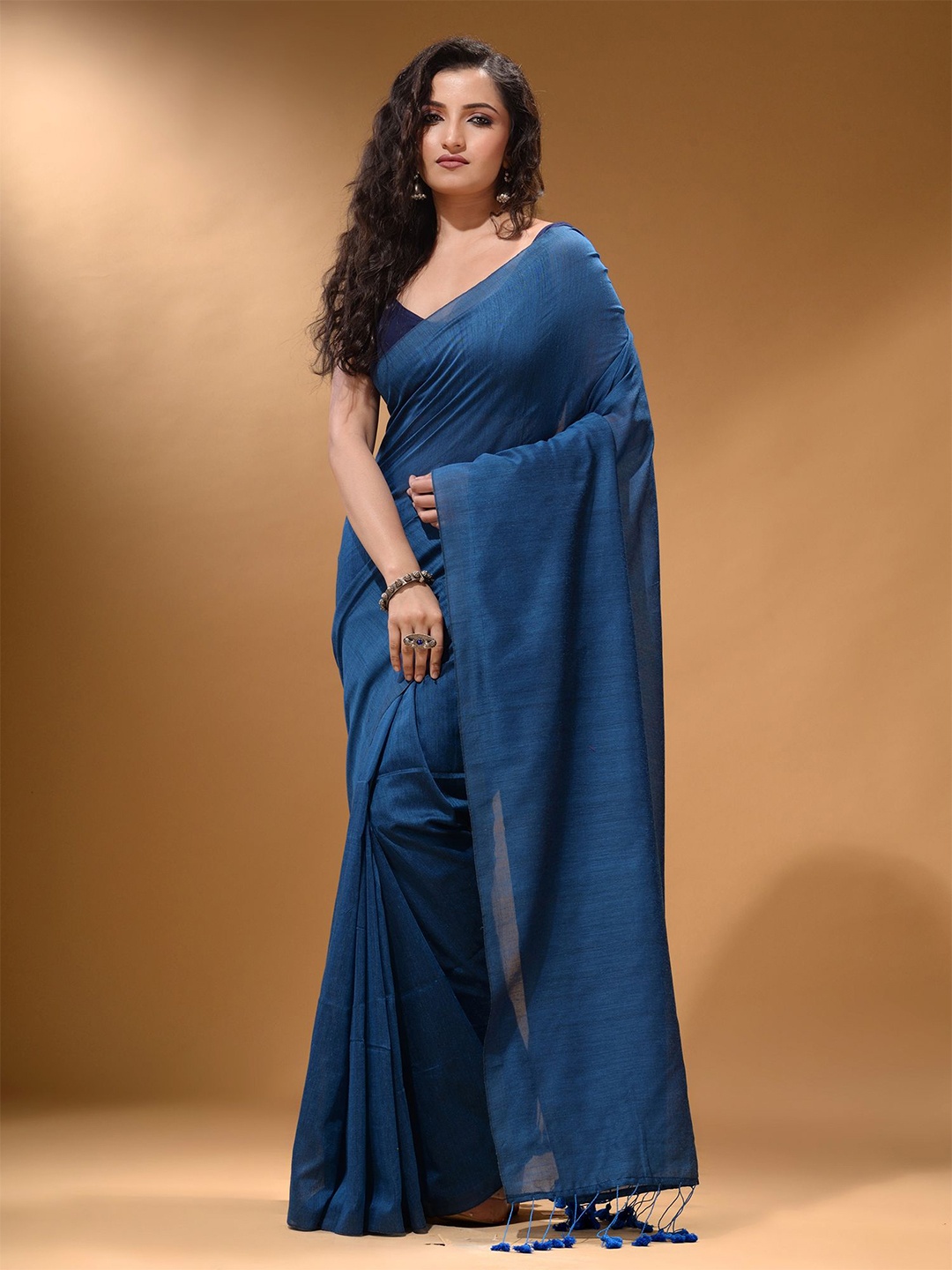 

Arhi Pure Cotton Saree, Blue