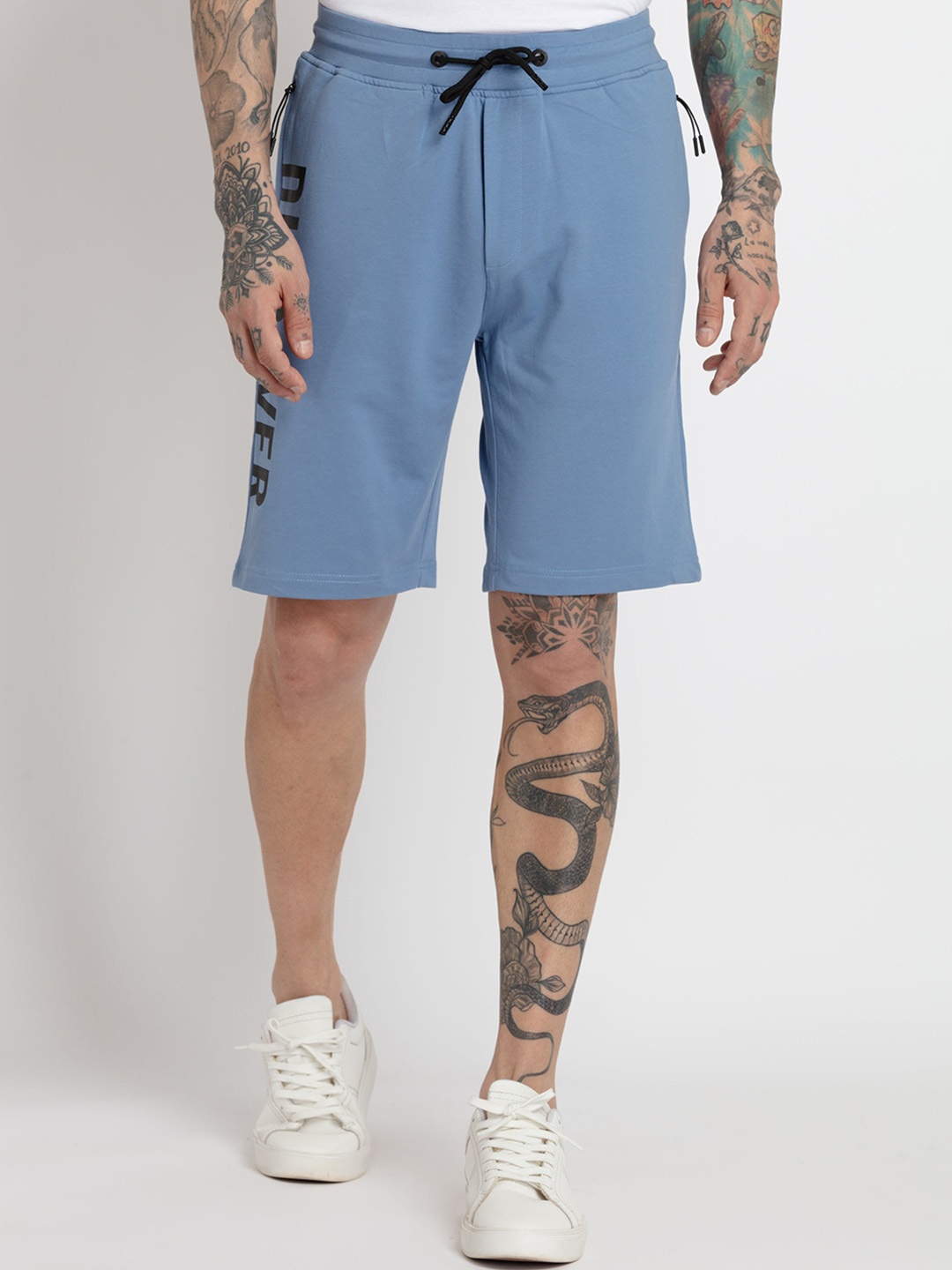 

Status Quo Men Cotton Mid Rise Regular Fit Shorts, Blue