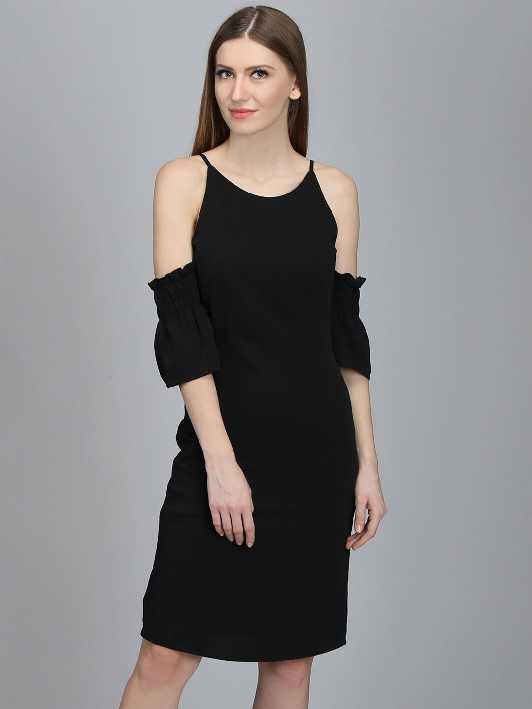 

DODO & MOA Round Neck Dress, Black