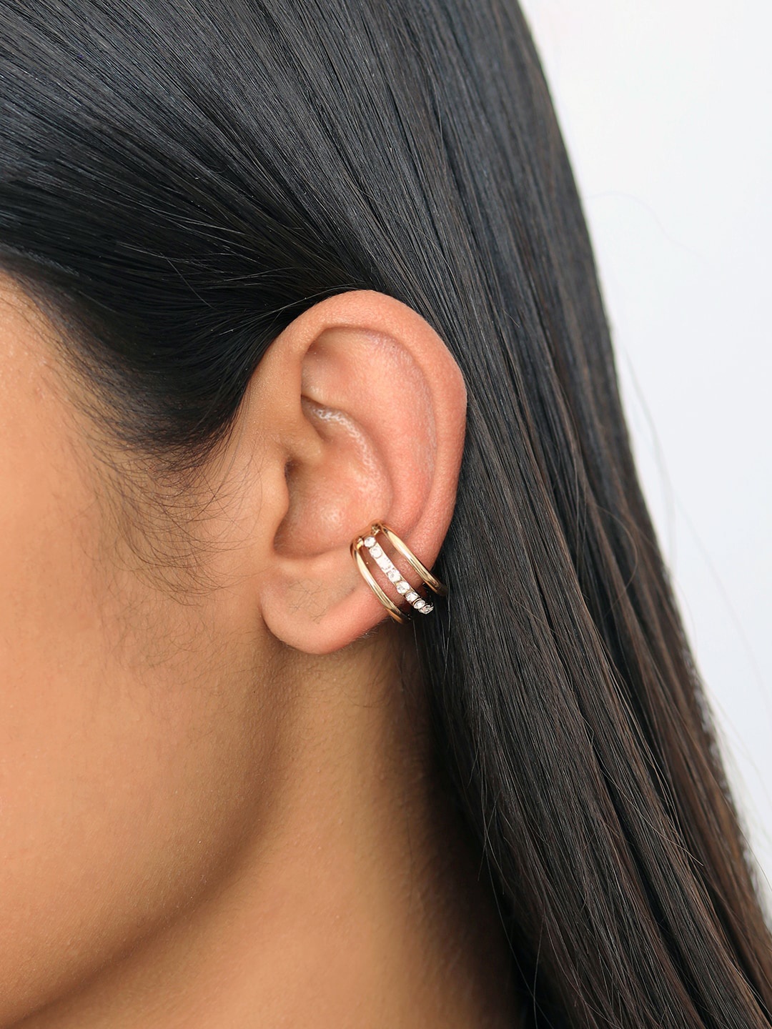 

Ayesha Gold-Plated Circular Studs Earrings