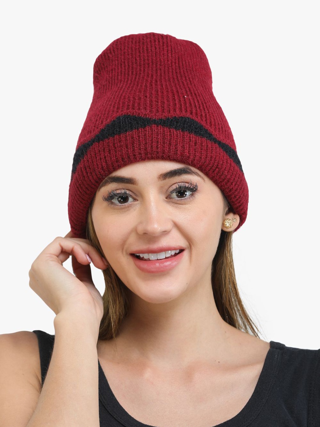 

ELLIS Women Acrylic Beanie, Maroon