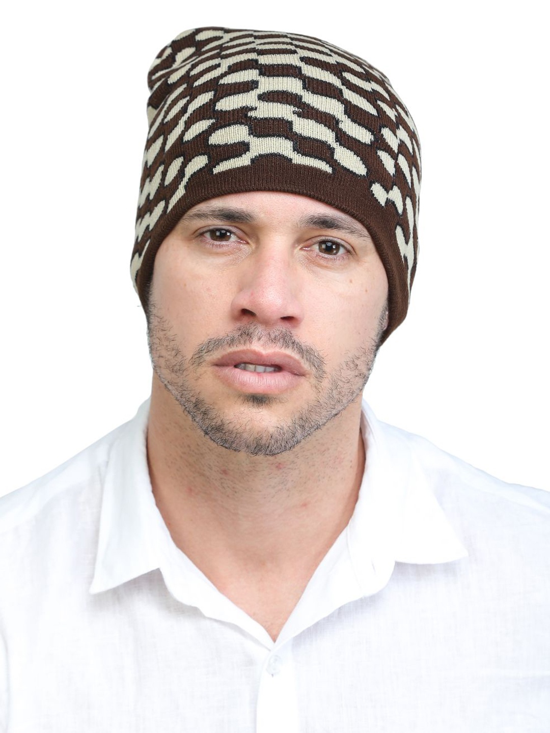 

ELLIS Men Acrylic Beanie, Brown