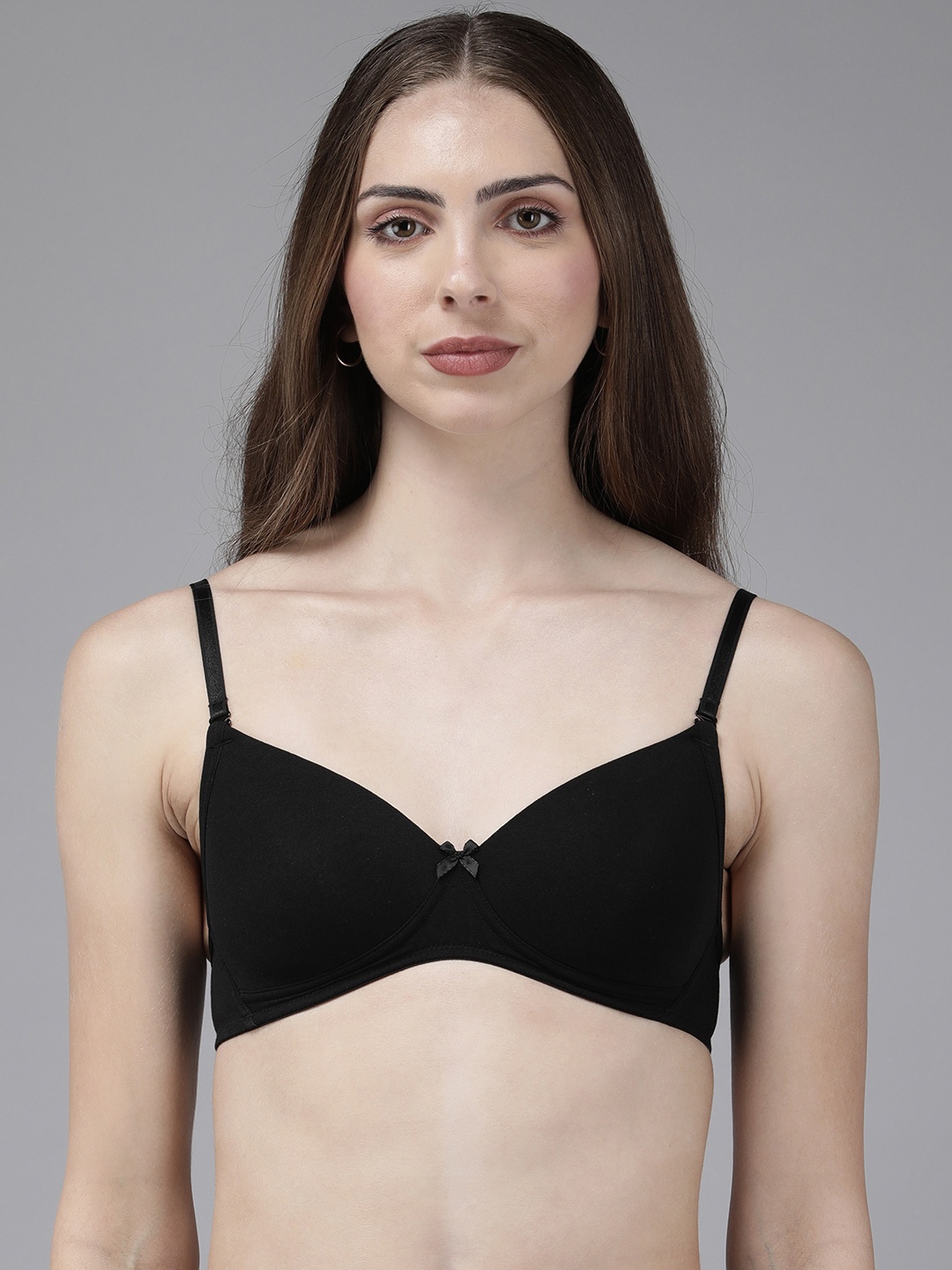 

Van Heusen Women Black Solid Anti Bacterial Wireless Bra