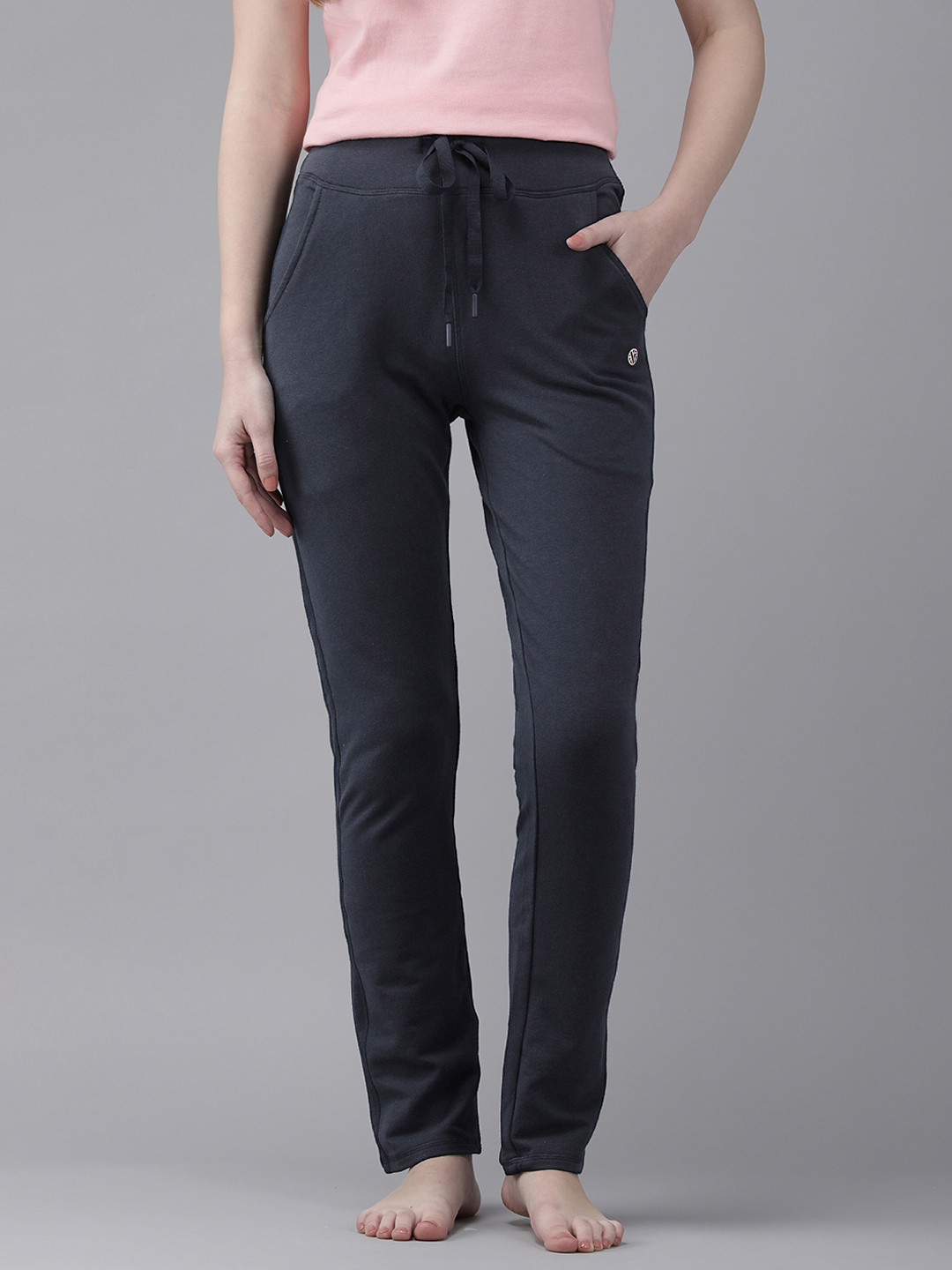 

Van Heusen Women Dark Navy Smart Tech+ Easy Stain Release Lounge Pants, Navy blue