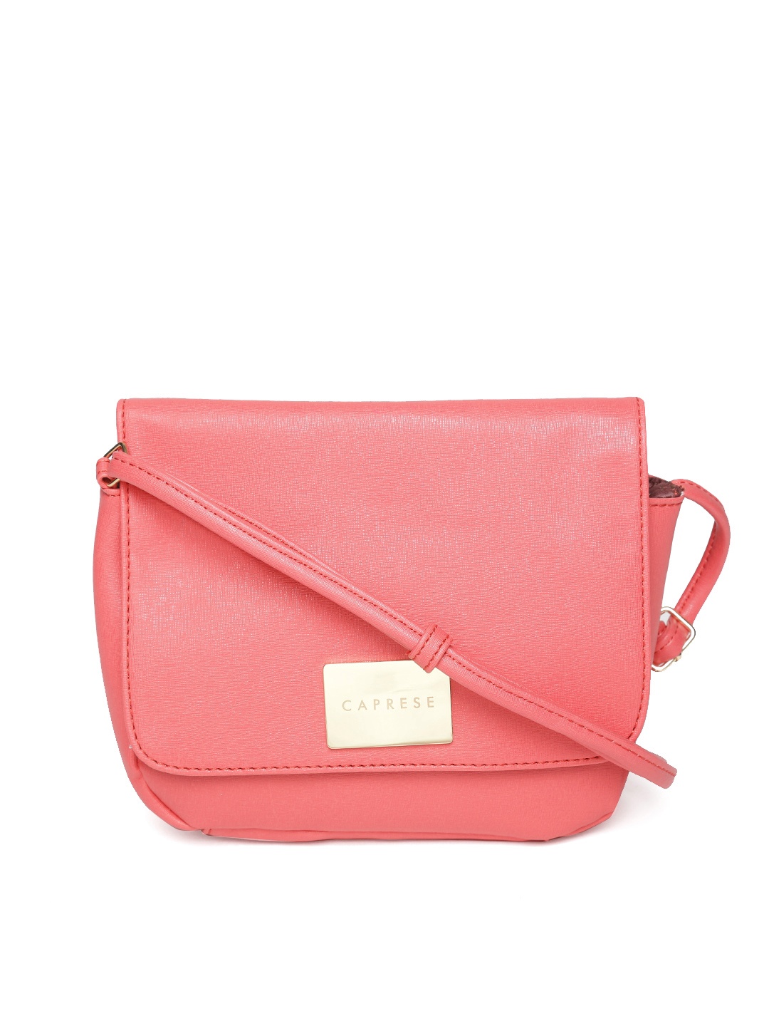 

Caprese Pink Solid Sling Bag