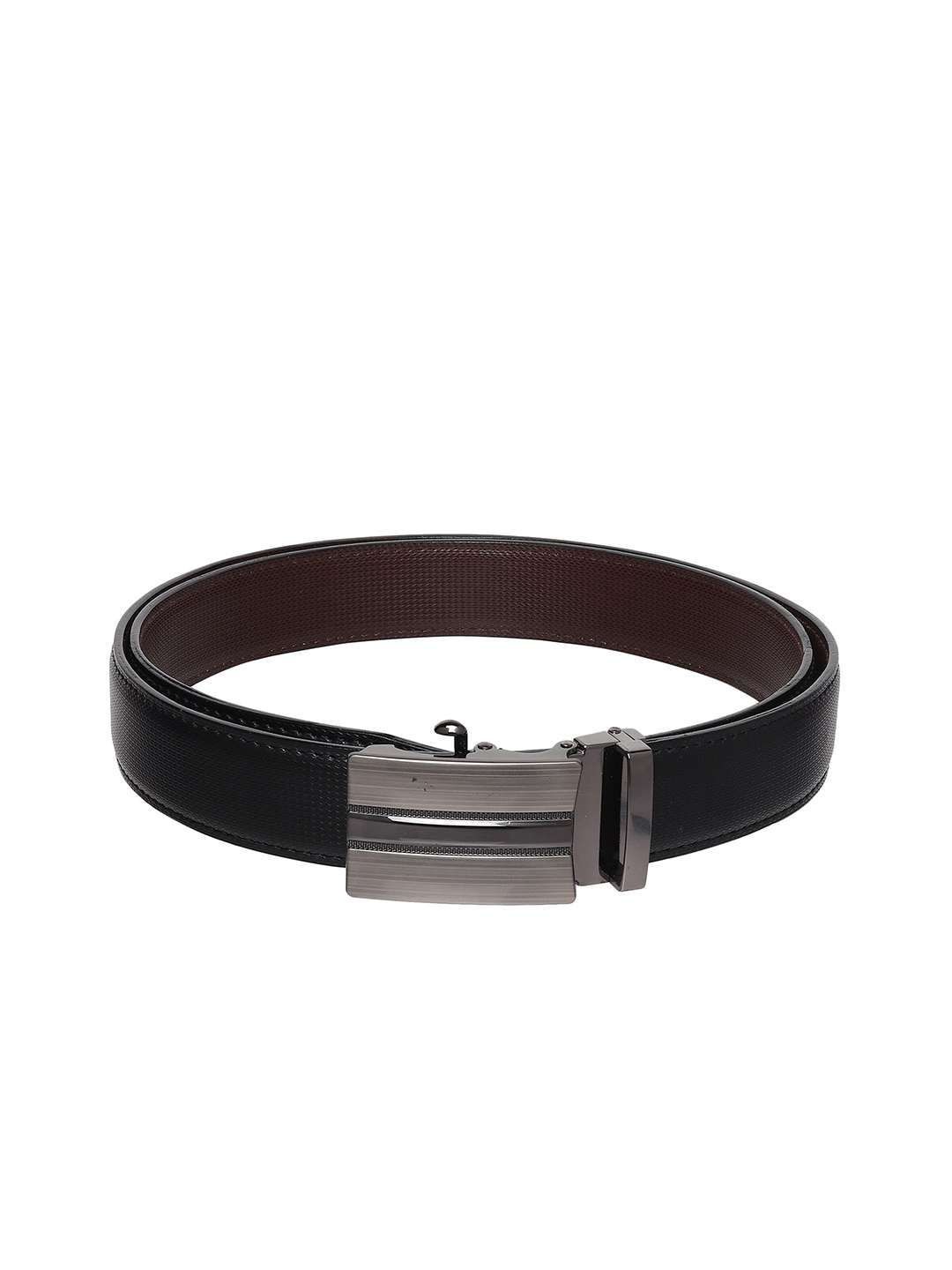 

HENEDA Men Textured Formal Belt, Black