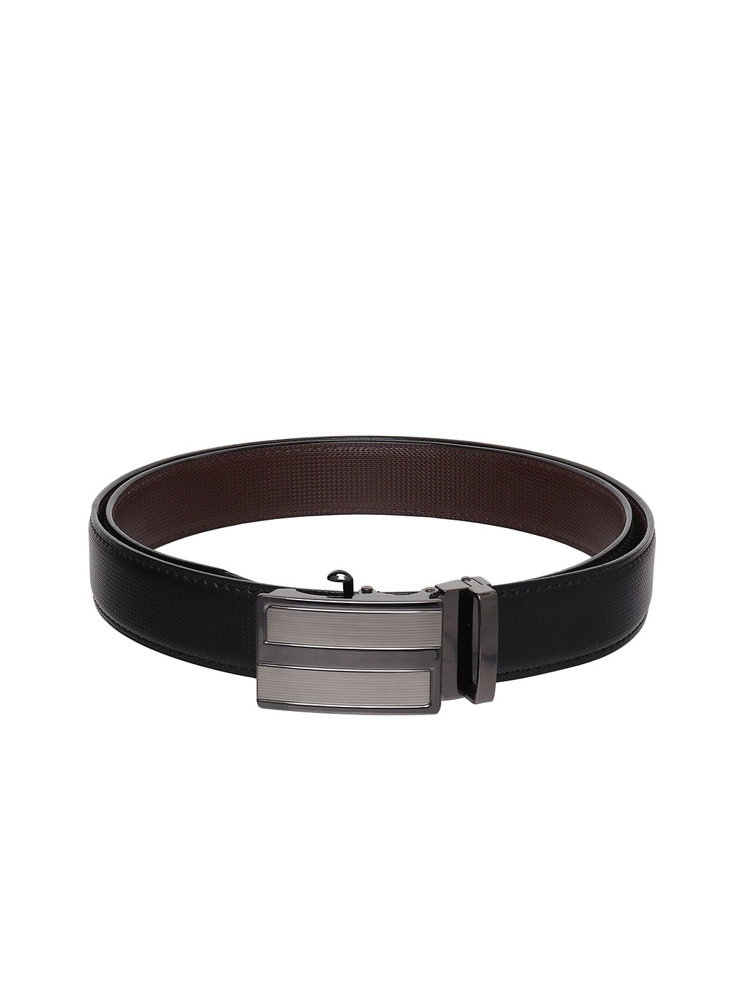 

HENEDA Men Textured Formal Belt, Black