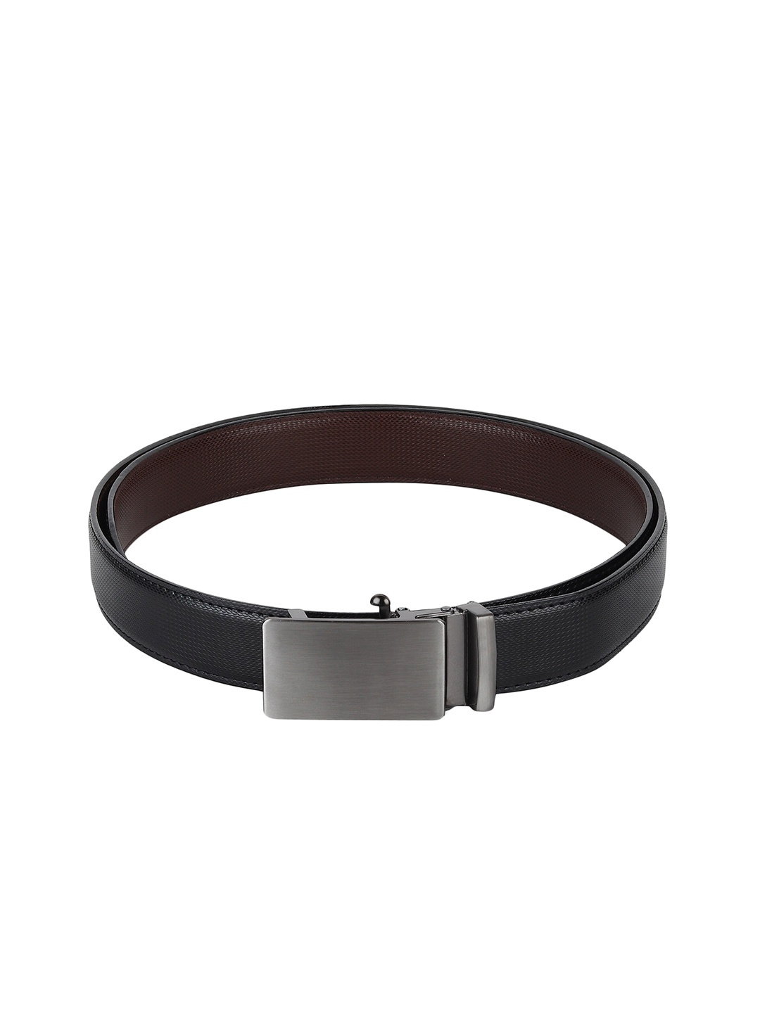 

HENEDA Men Textured Formal Belt, Black