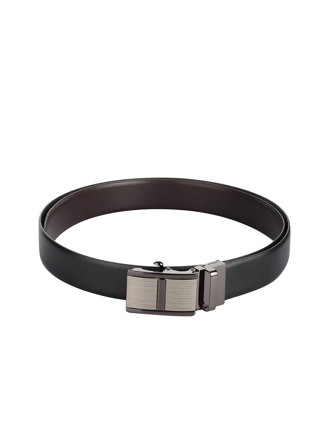 

HENEDA Men Textured Formal Belt, Black