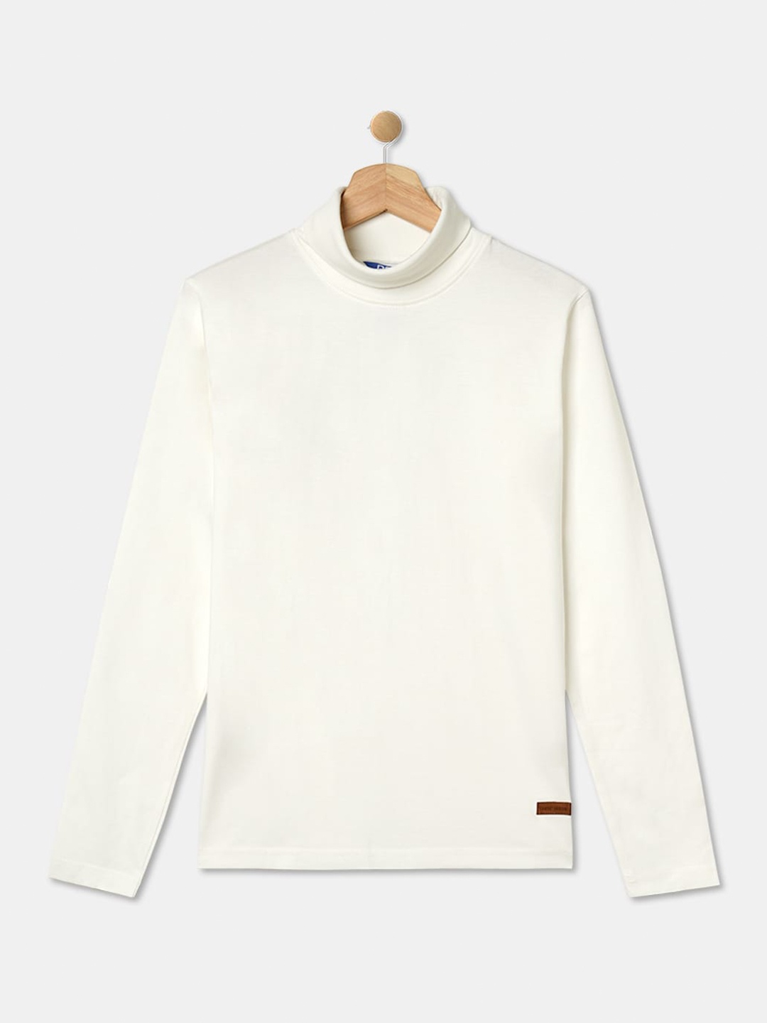 

R&B Boys High Neck Cotton T-shirt, White