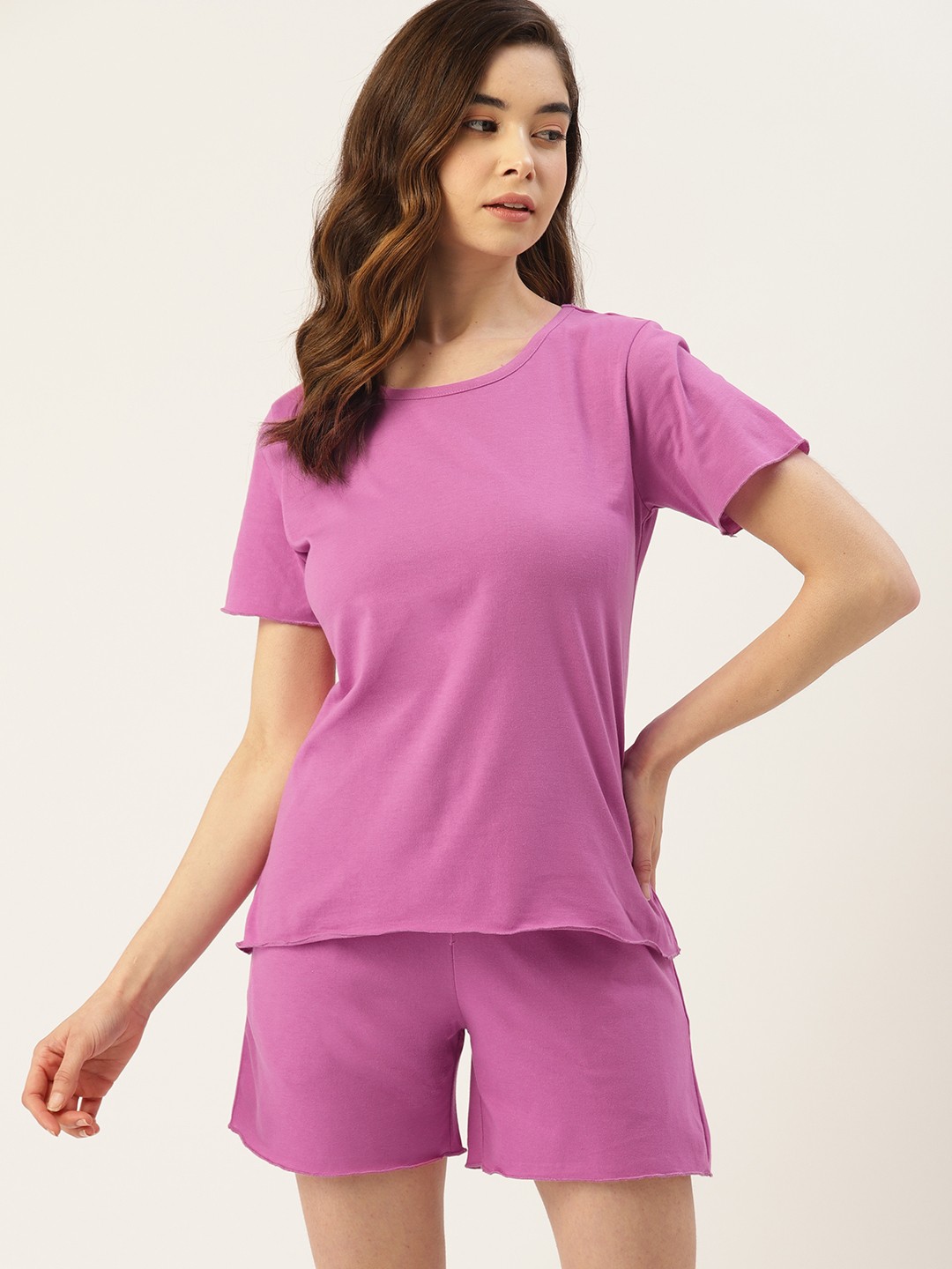 

ETC Women Cotton Night suit, Purple