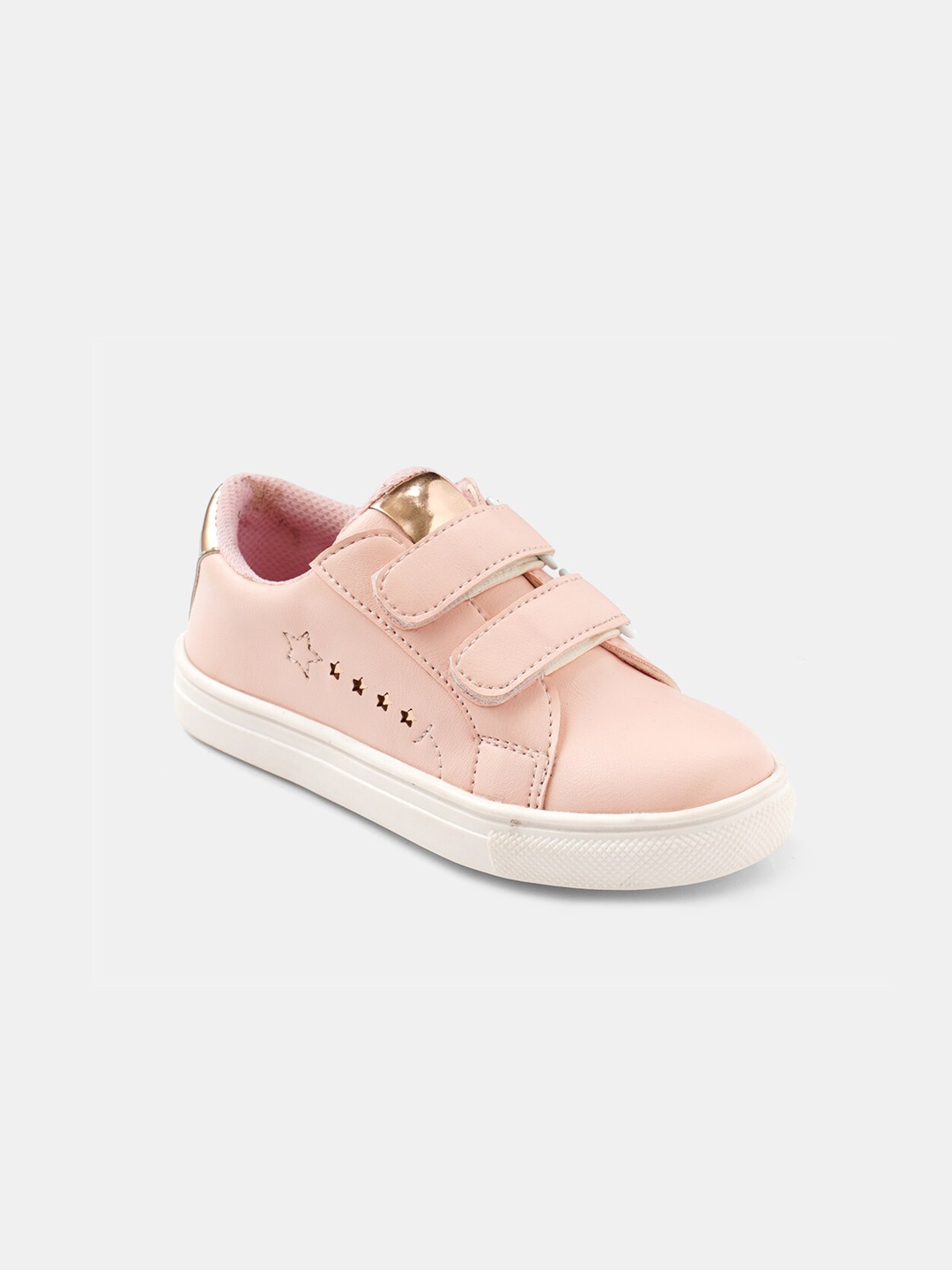 

R&B Girls Comfort Insole Velcro Sneakers, Pink